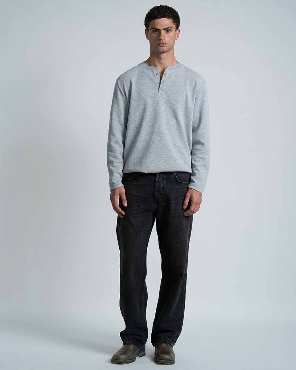 Maglia New Jude Chester Grigio Melange NEWJUDE GR Wooden 