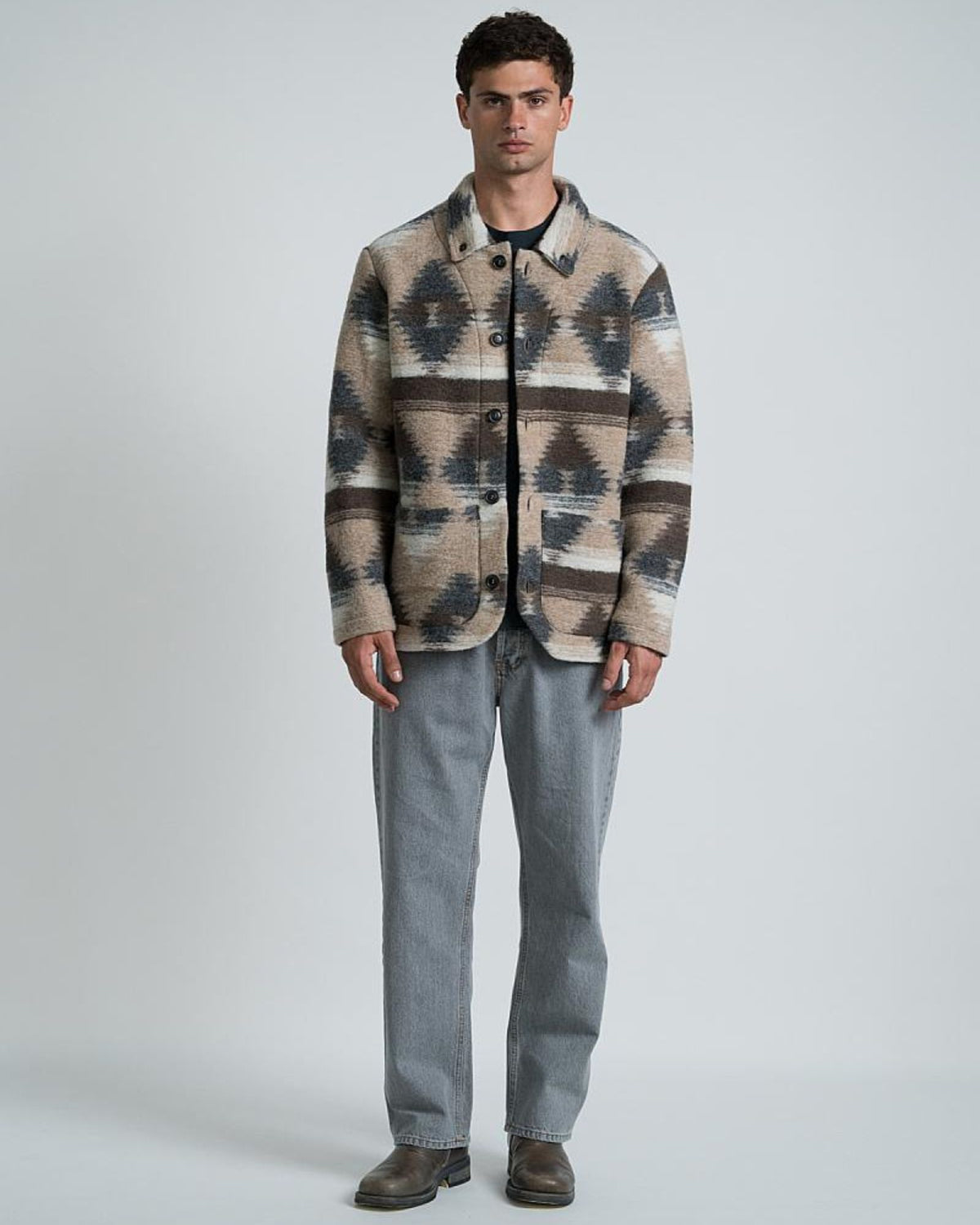 Giacca York Navajo Grigio YORK GR Wooden 