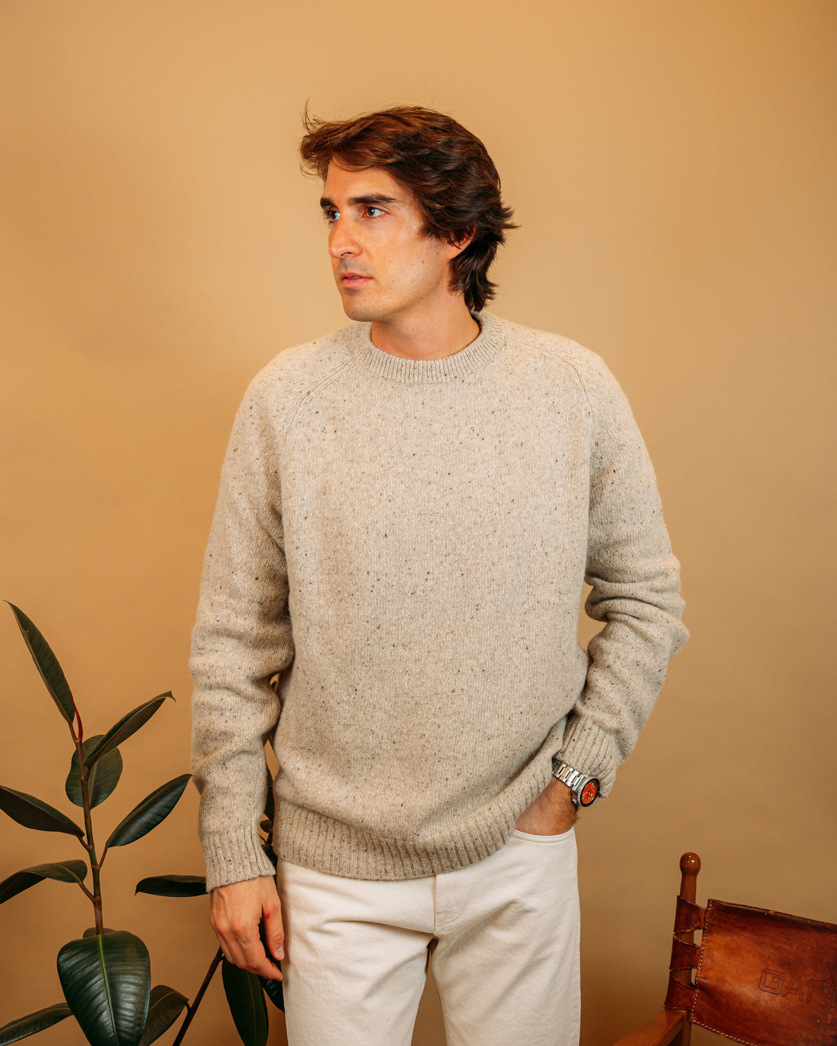Maglia Crema WO0250 0101 Wool &amp; Co 