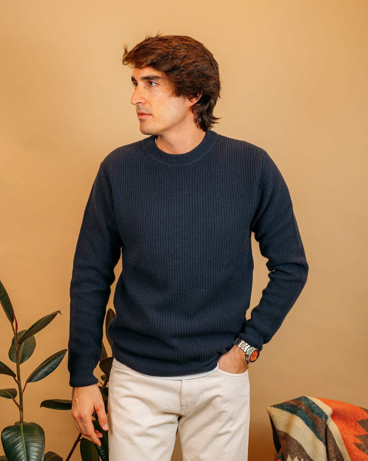 Maglia Perla Blu WO3020 0871 Wool &amp; Co 