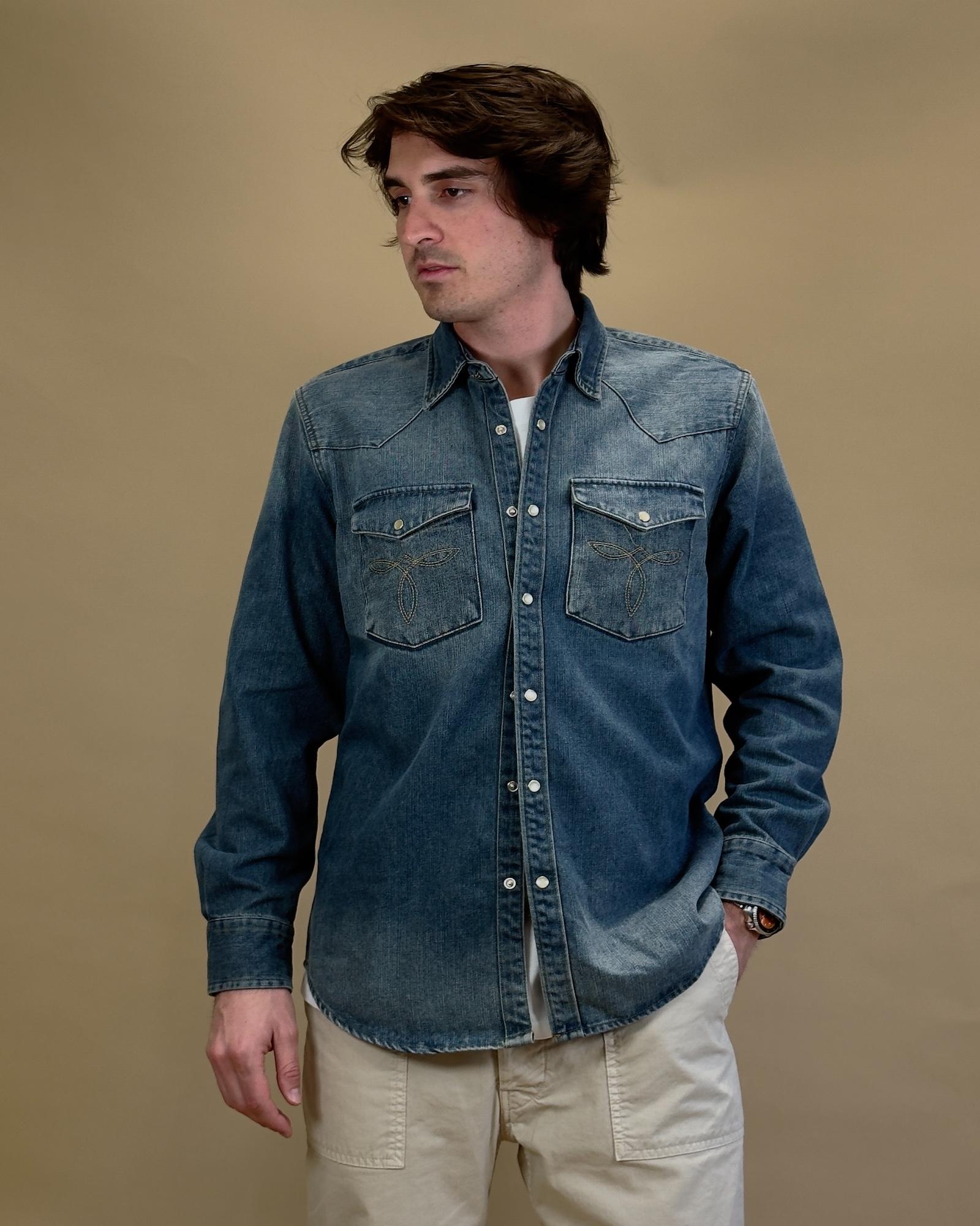 Denim Western Shirt NS23030 UNICA Gaffi 