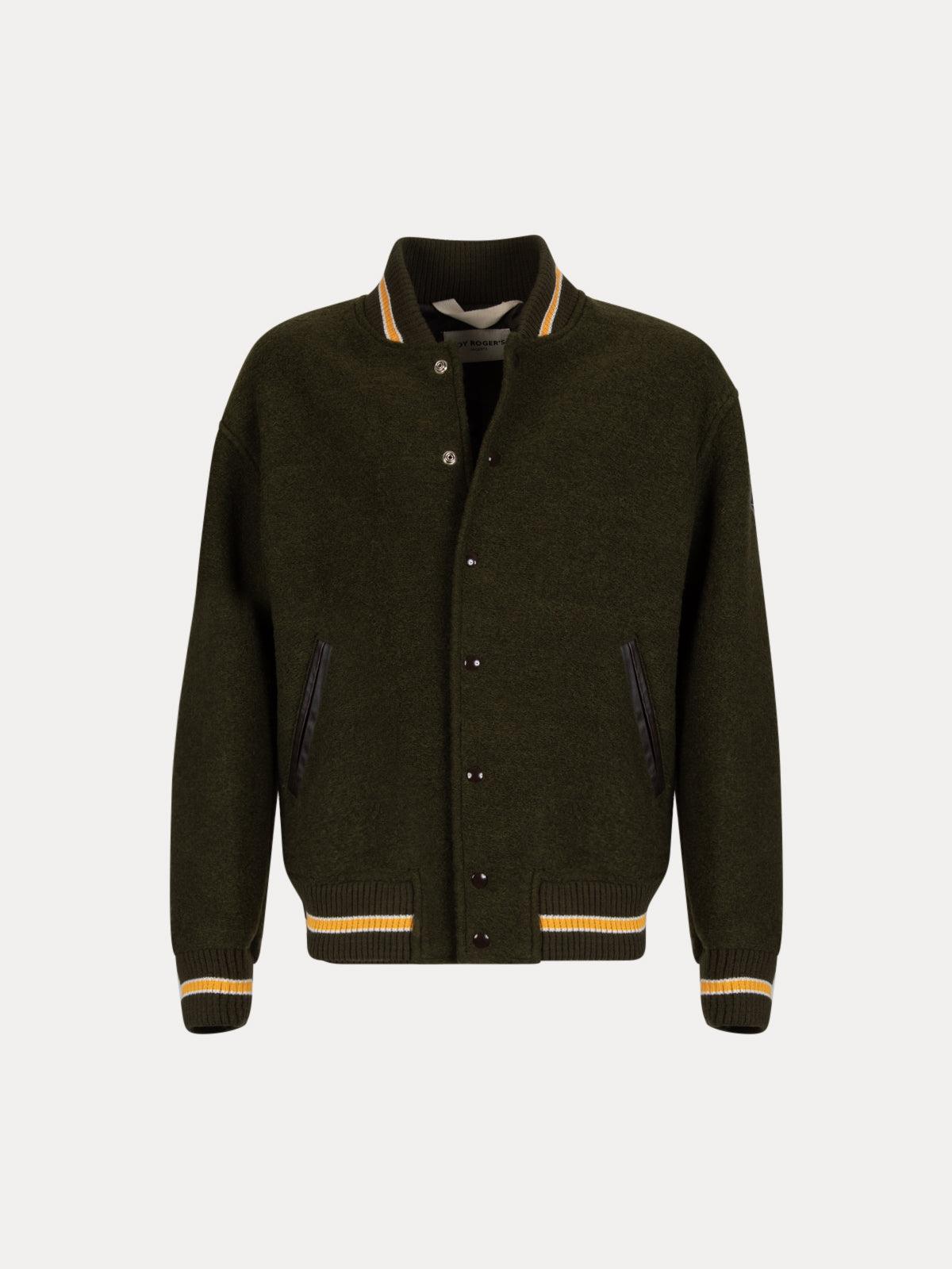 GAFFISTORE BOMBER UNIVERSITY ARMY GREEN ROY ROGER'S