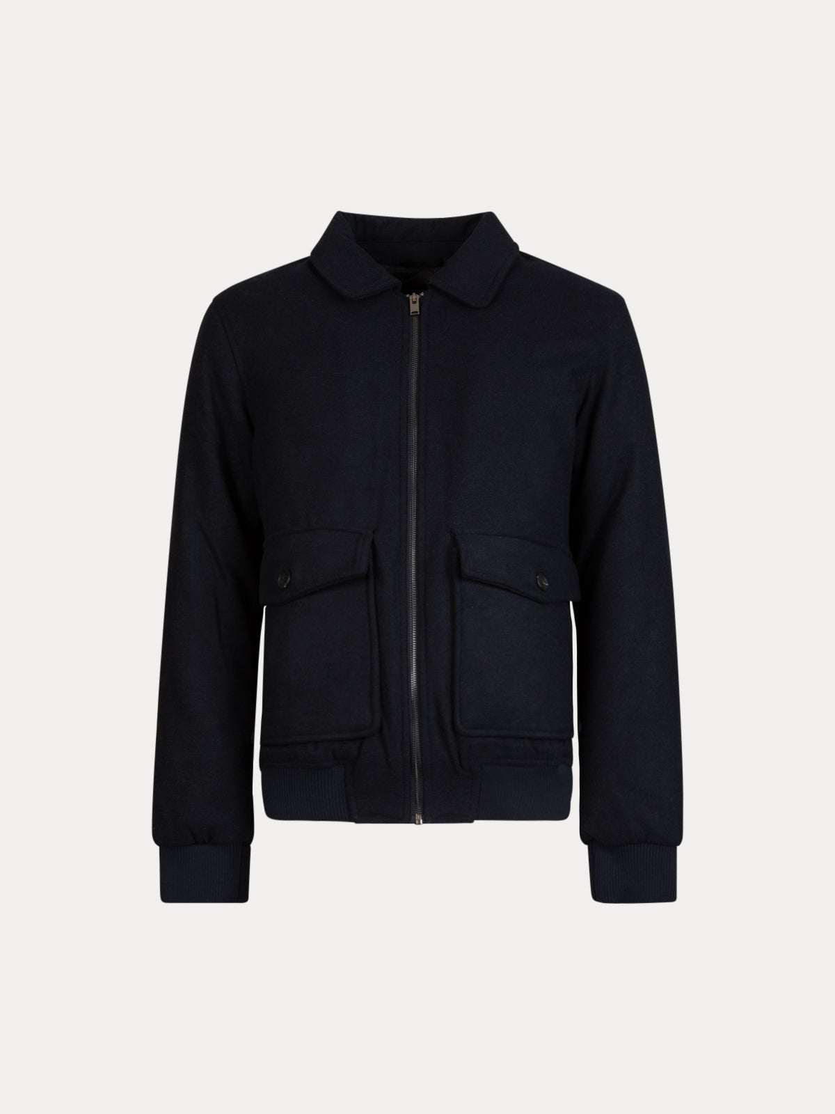 GAFFISTORE BOMBER MISTO LANA NAVY IMPURE