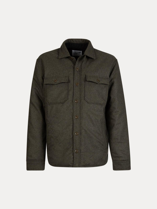 GAFFISTORE OVERSHIRT IN PANNO IMBOTTITA VERDE BL'KER