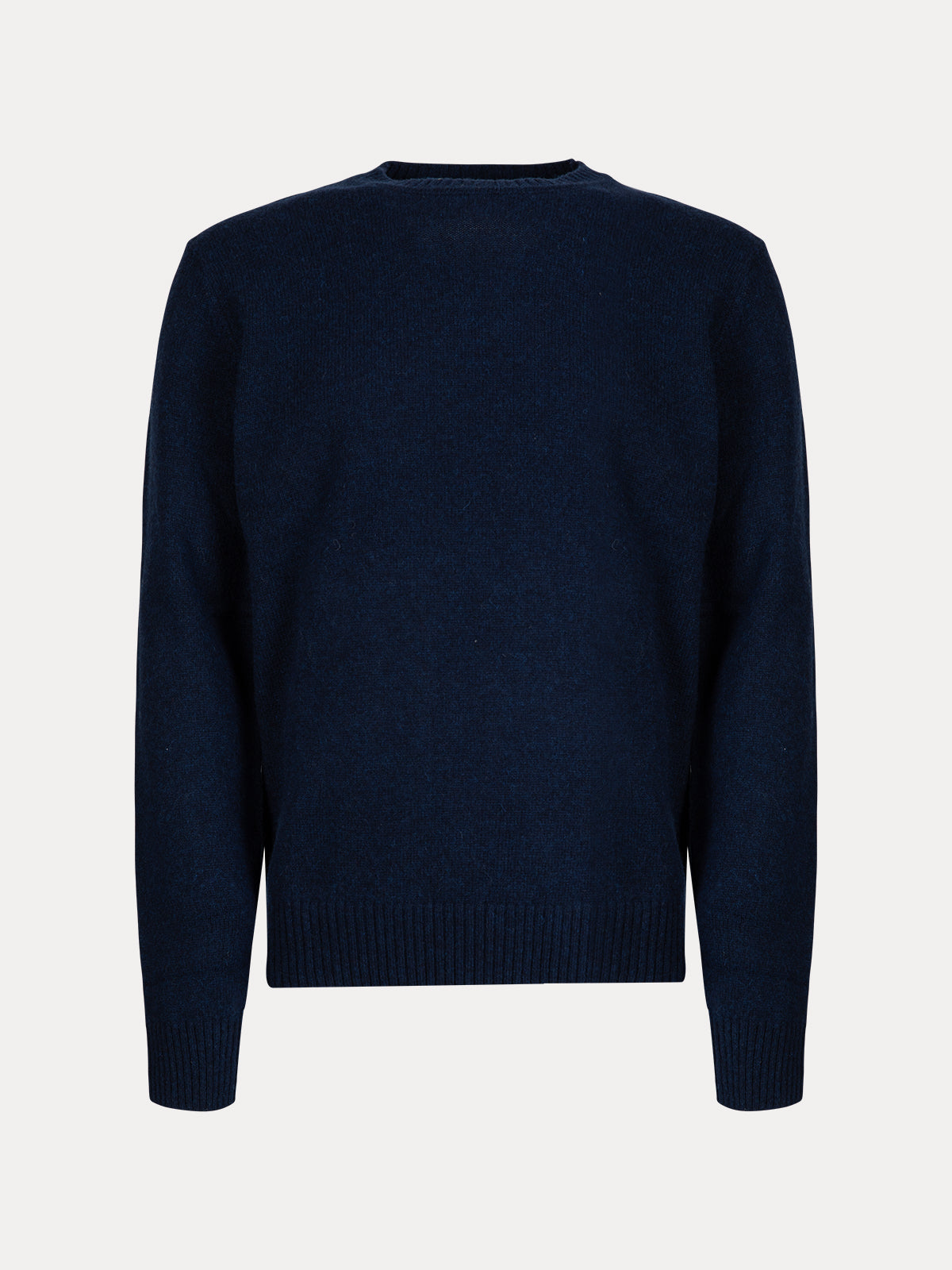 GAFFISTORE PULLOVER GIROCOLLO IN MOULINE' NAVY IMPURE