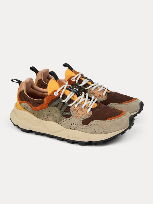 GAFFISTORE YAMANO 3 TAUPE/BROWN FLOWER MOUNTAIN