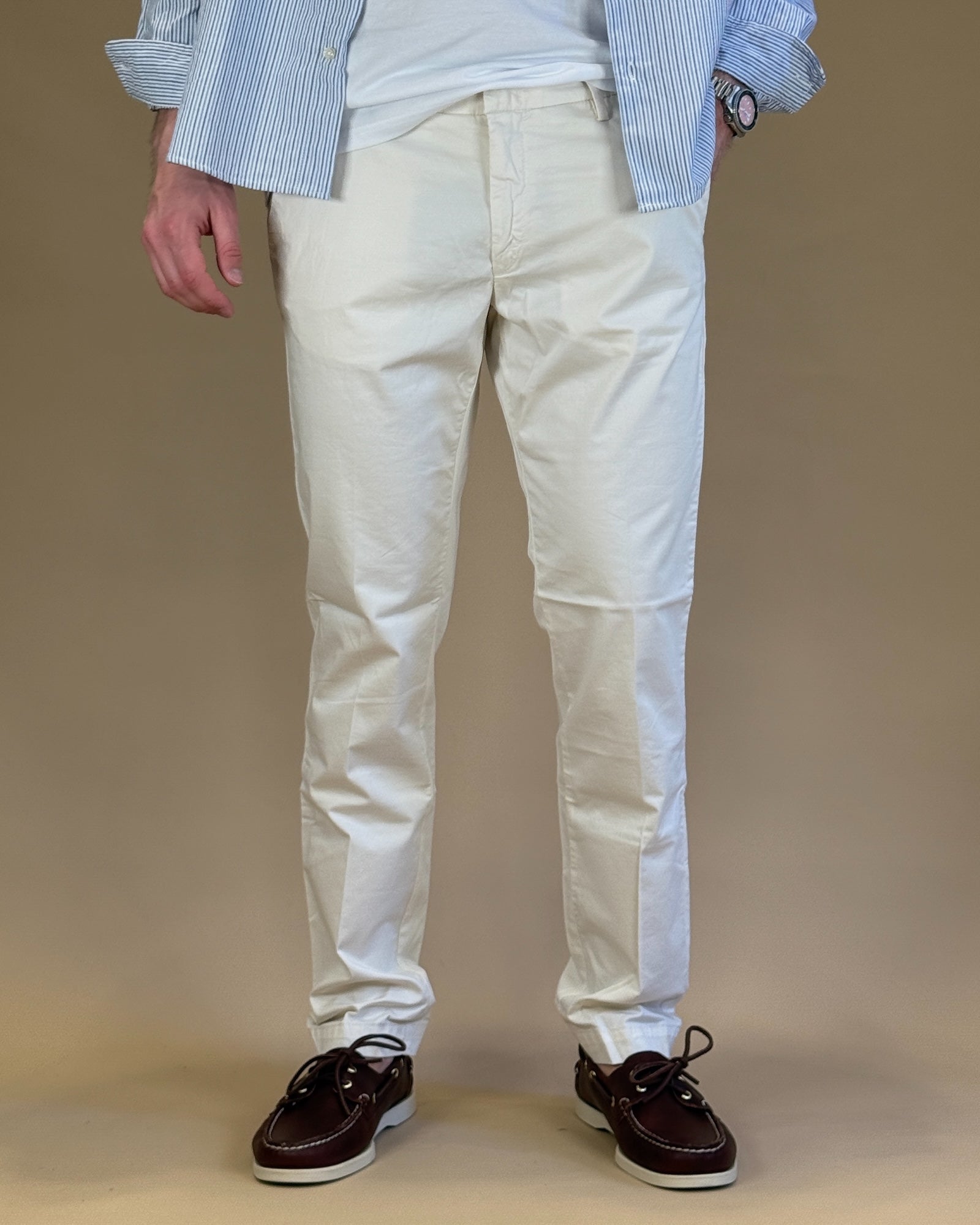 Pantalone Miami BSMIA8323S24L009 PANNA Gaffi 