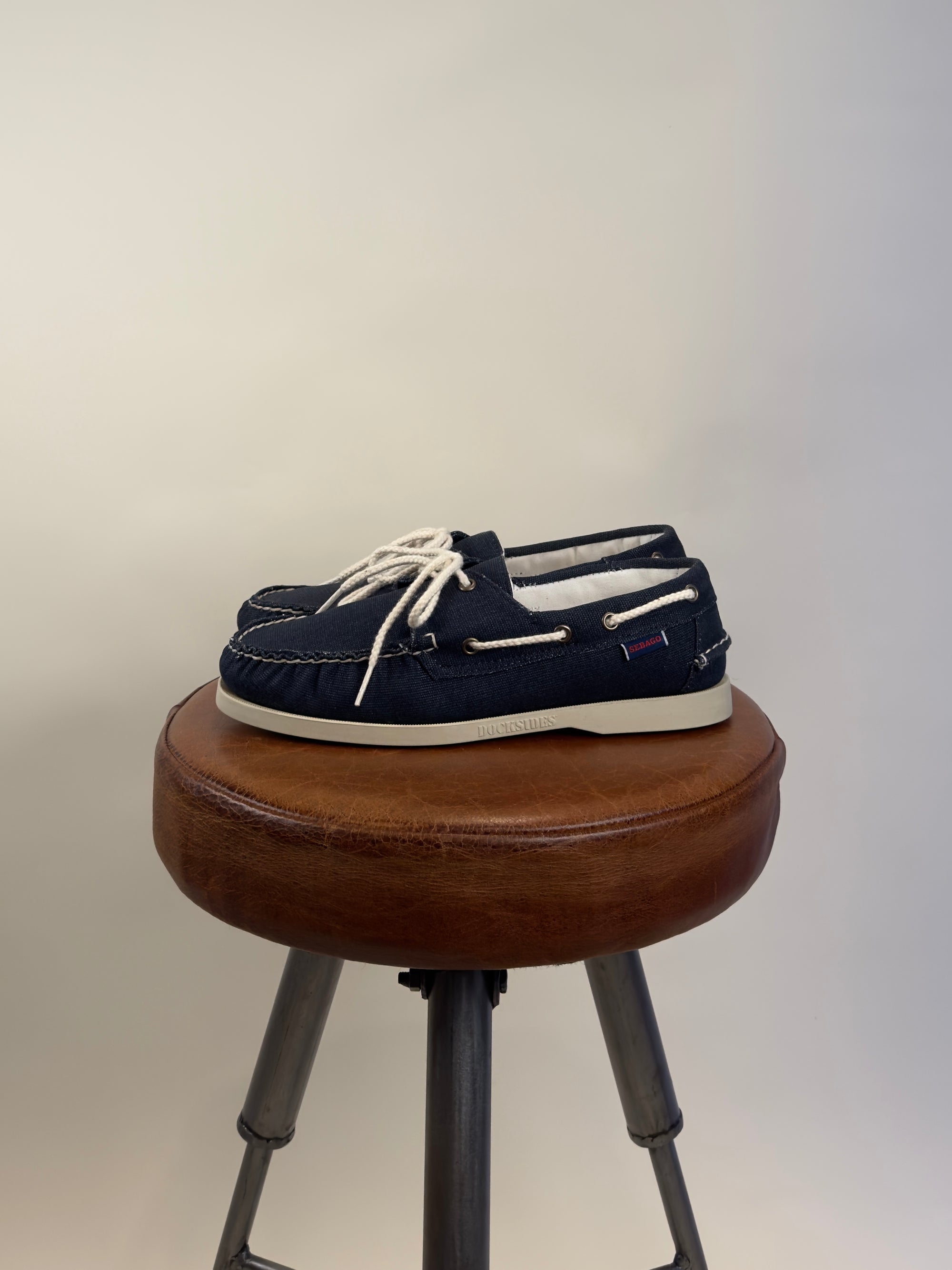 Mocassini Portland Washed Canvas Blue-Navy 6117KW908 BLUE NAVY Sebago 