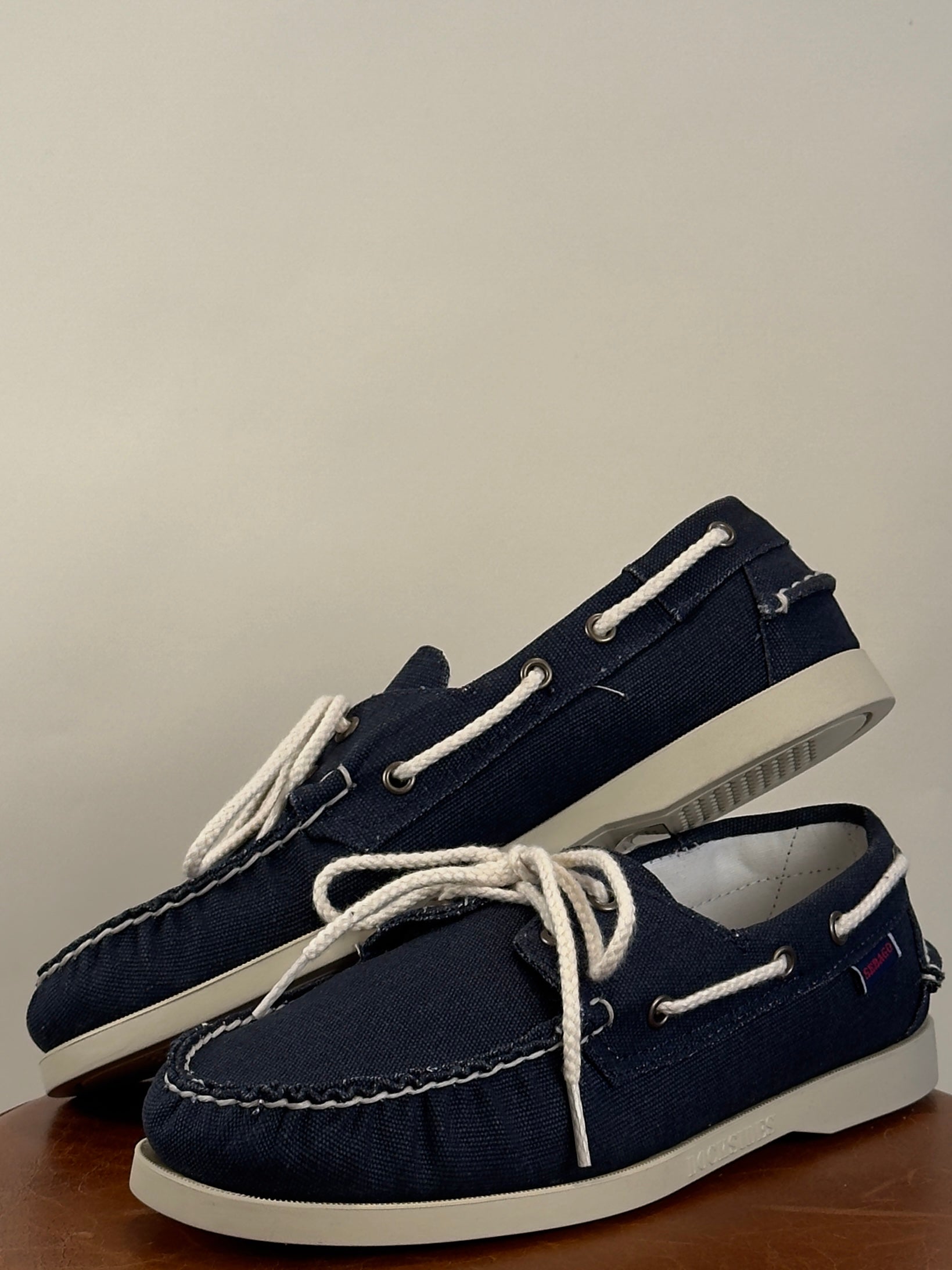 Mocassini Portland Washed Canvas Blue-Navy 6117KW908 BLUE NAVY Sebago 