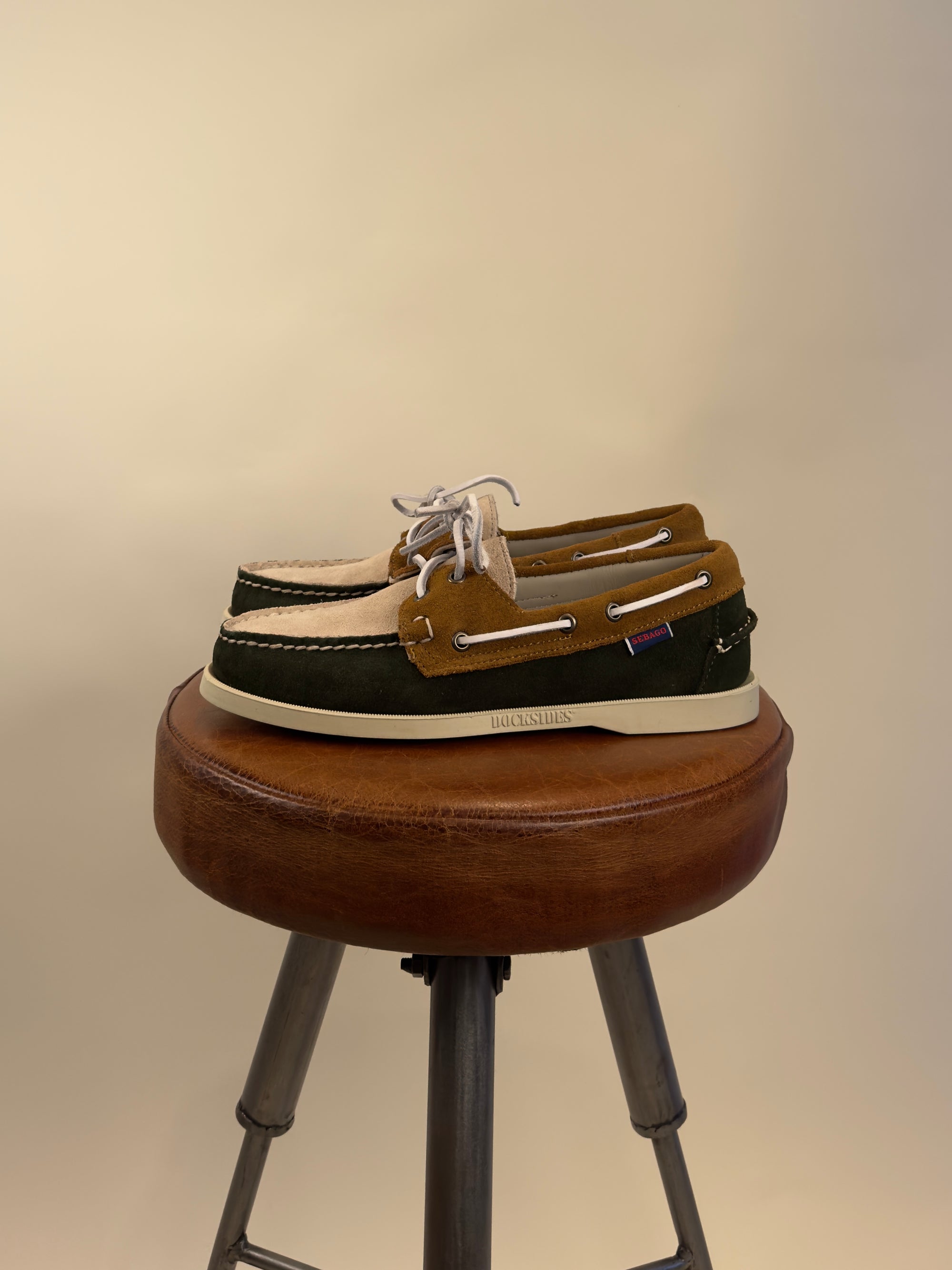 Mocassini Portland Jib Green Thyme-Taupe-Cuoio 70014J0AAG GREEN THYME-TAUPE-CUOIO Sebago 