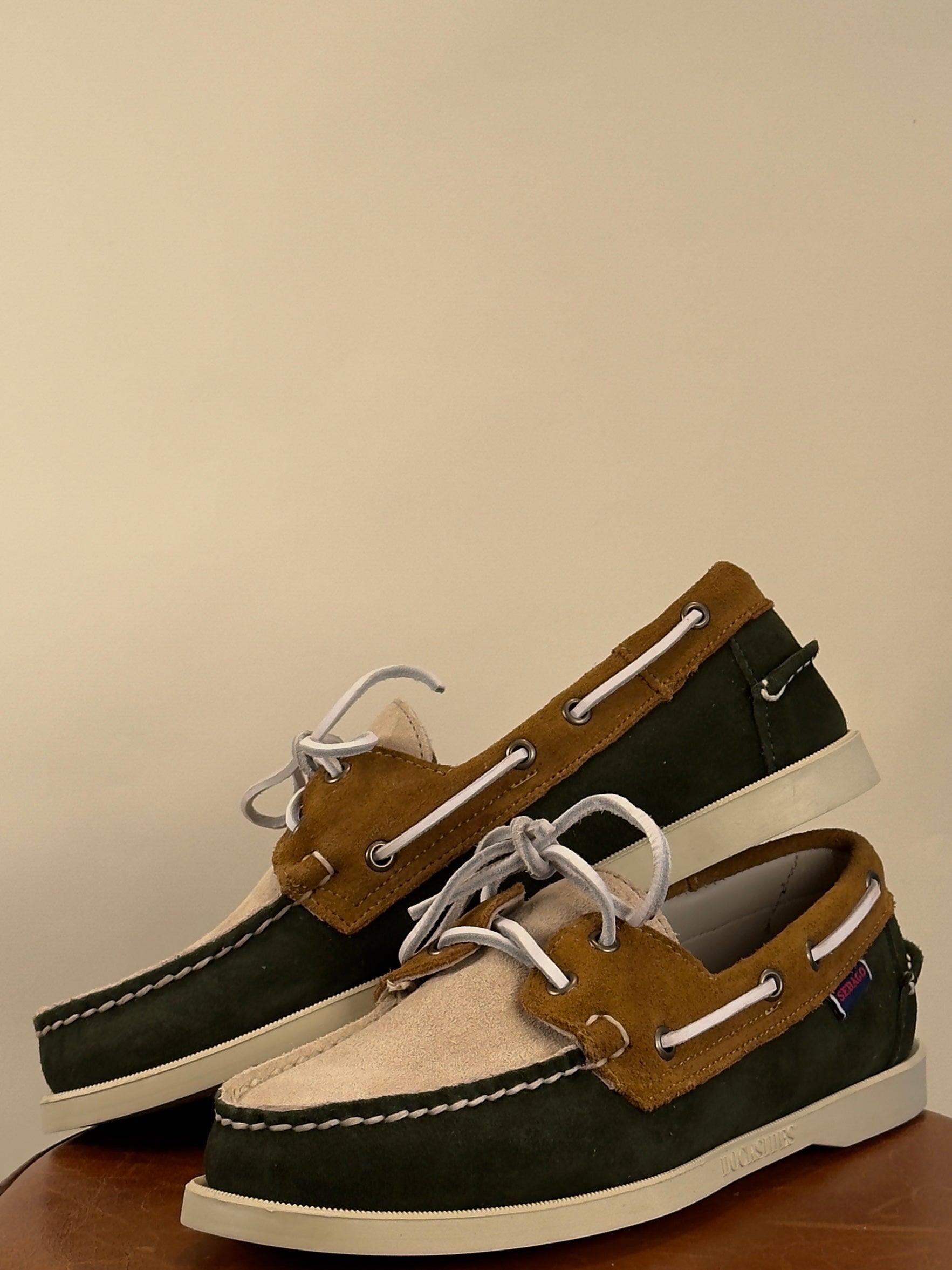 Mocassini Portland Jib Green Thyme-Taupe-Cuoio 70014J0AAG GREEN THYME-TAUPE-CUOIO Sebago 