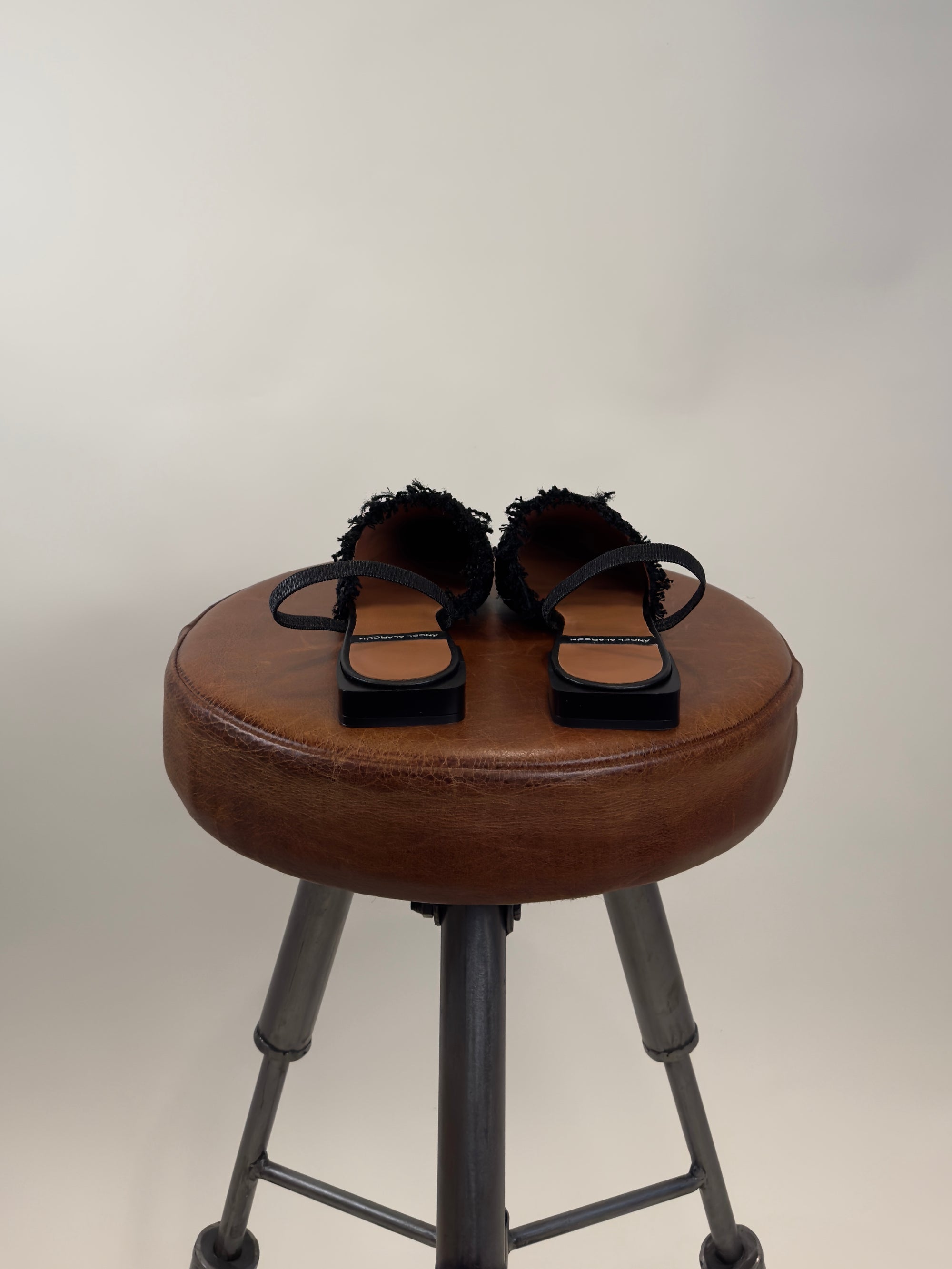Scarpa con Cinturino 25009-530B RAFIA 5697 Angel Alarcon 
