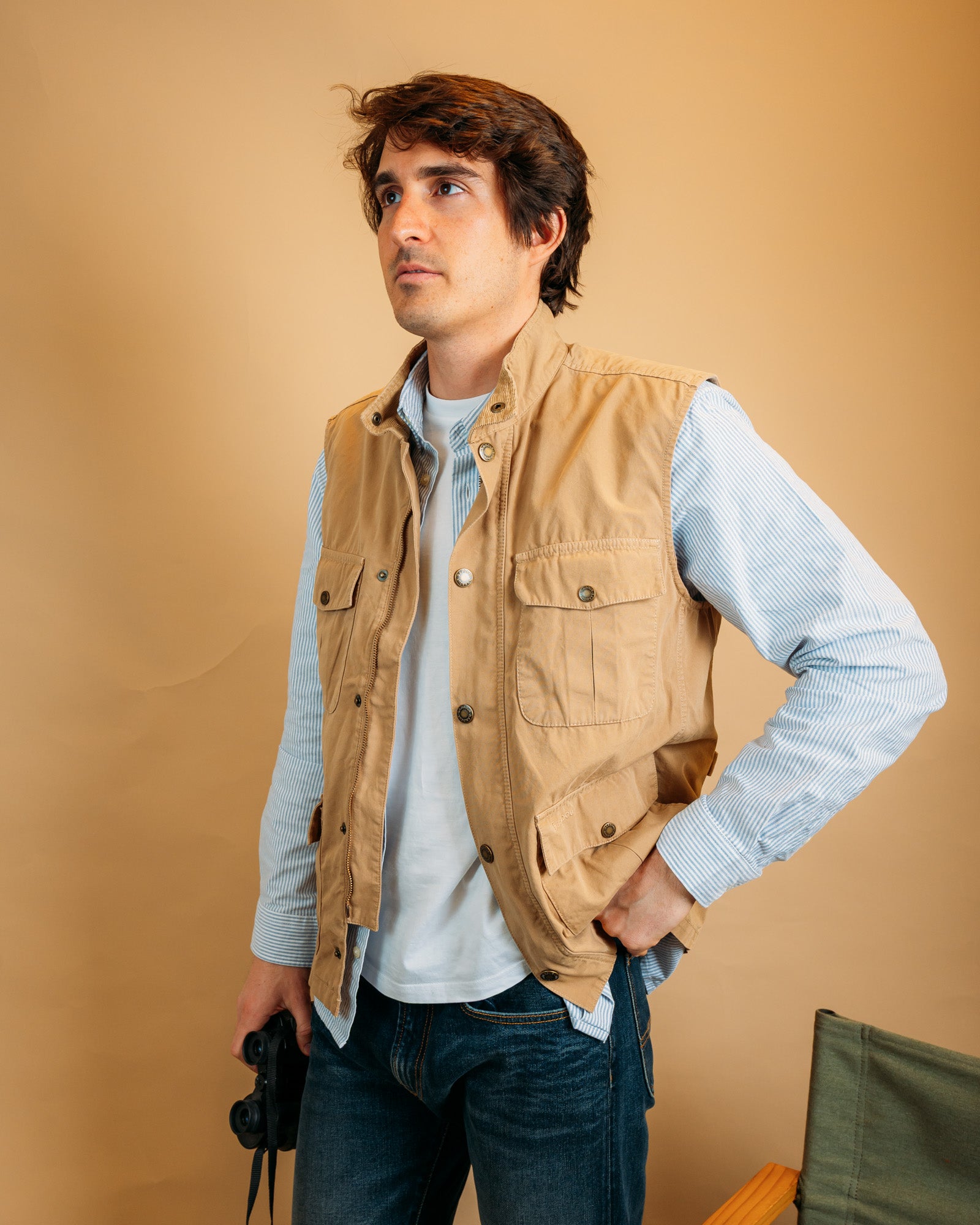 Gilet Corbridge Stone MGI0284 BE31 Barbour 