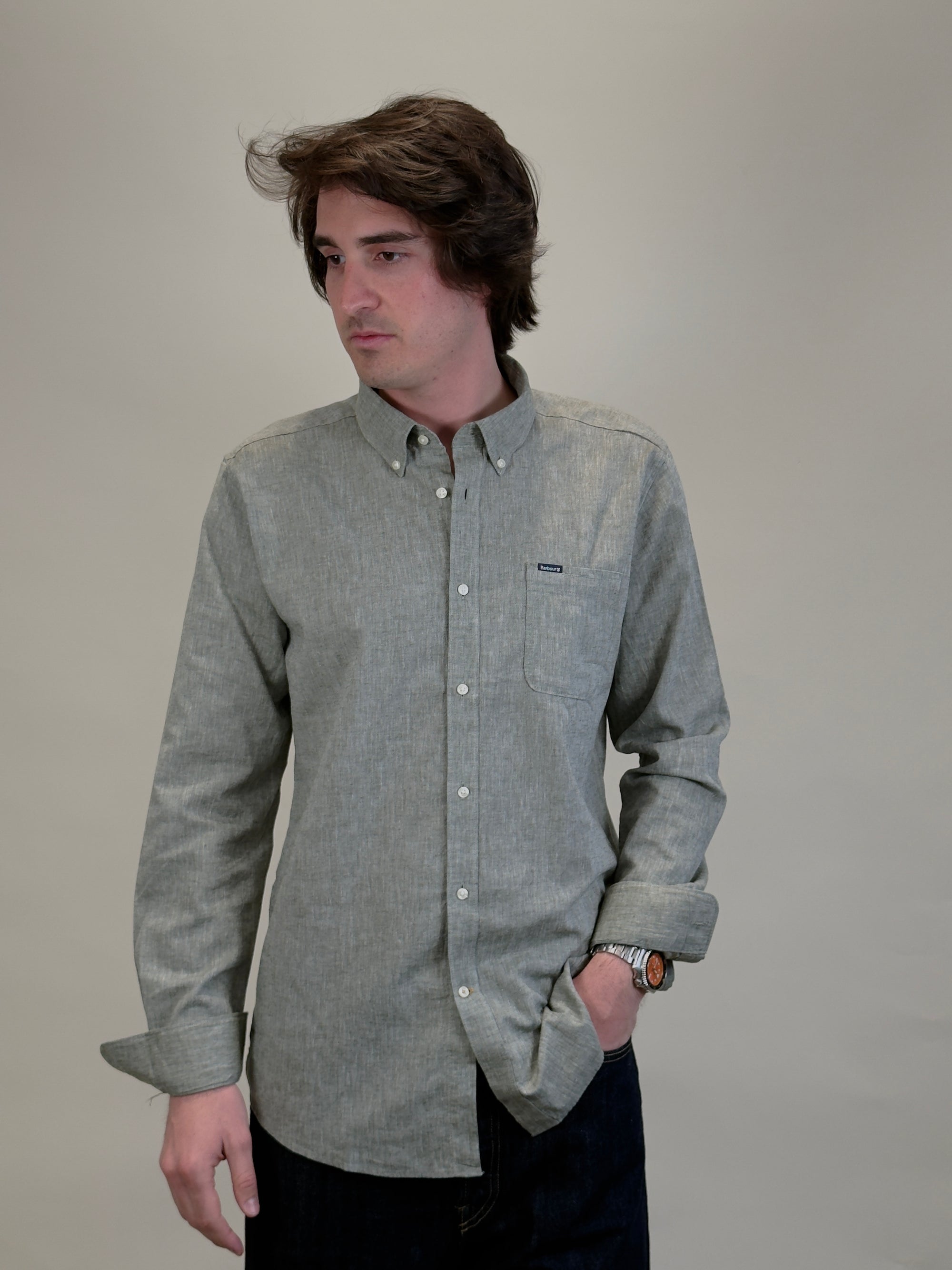 Camicia Nelson Tailored MSH5090 OL31 Barbour 