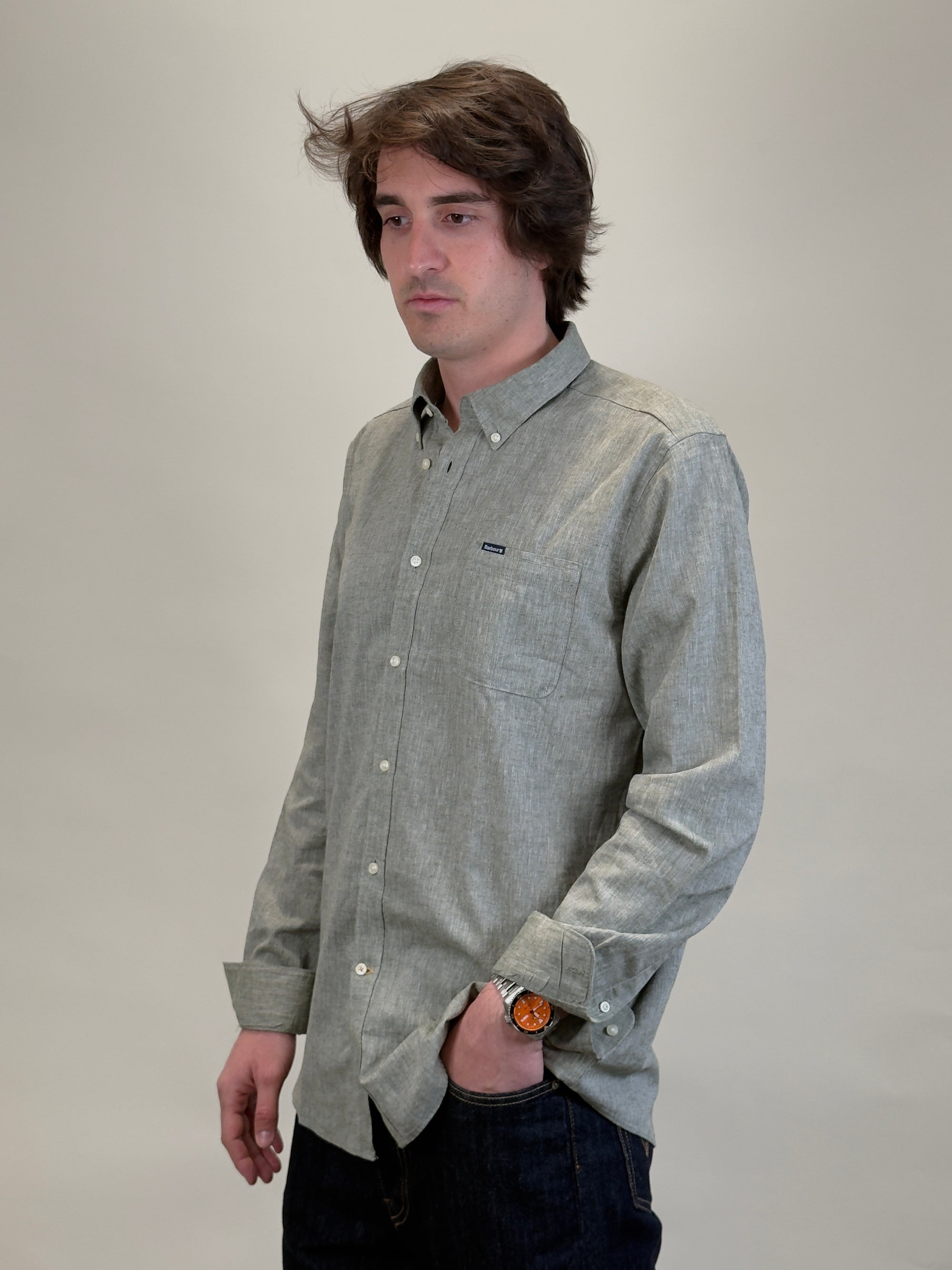 Camicia Nelson Tailored MSH5090 OL31 Barbour 