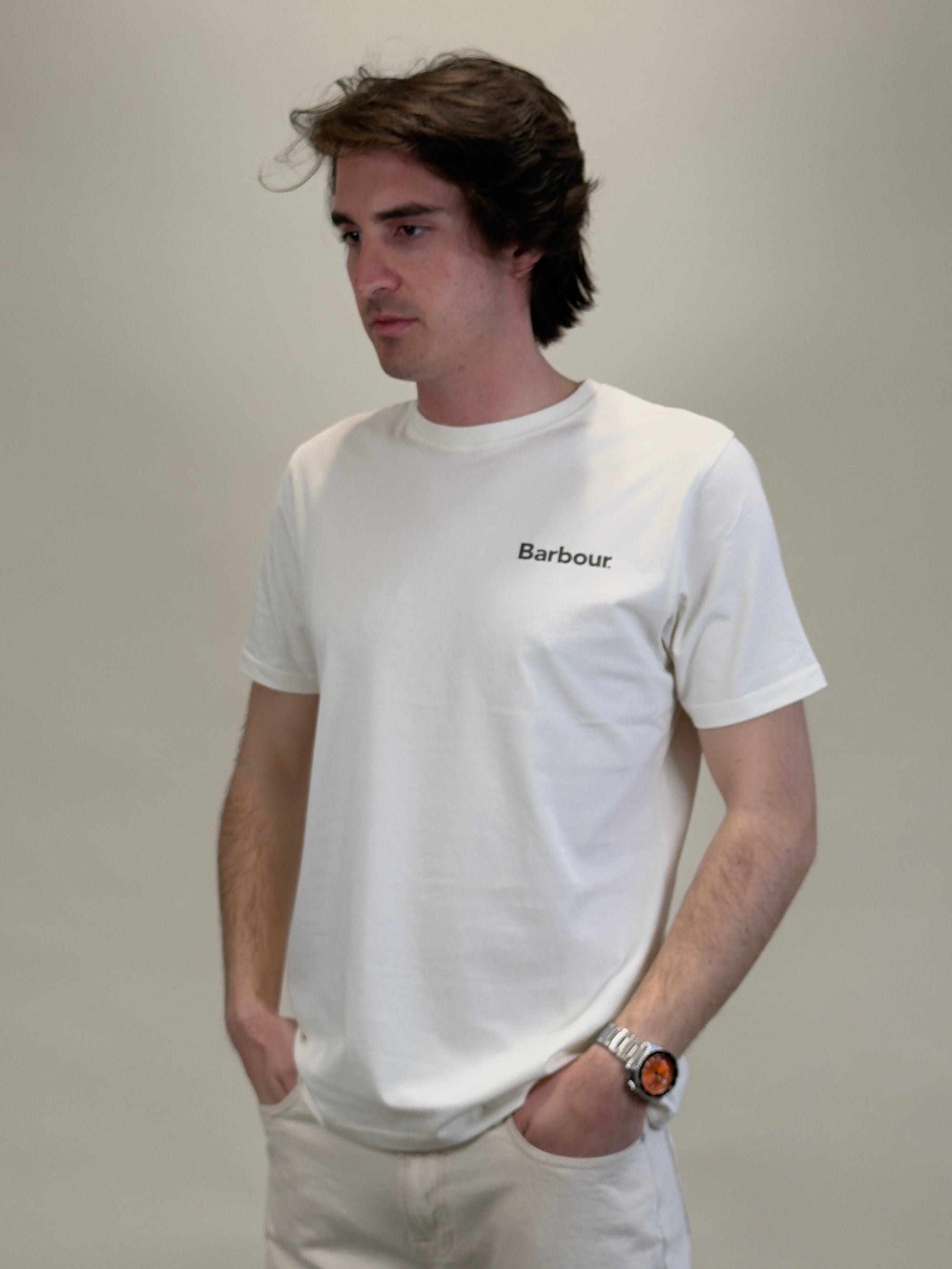 Camber Graphic T-shirt MTS1395 WH52 Barbour 
