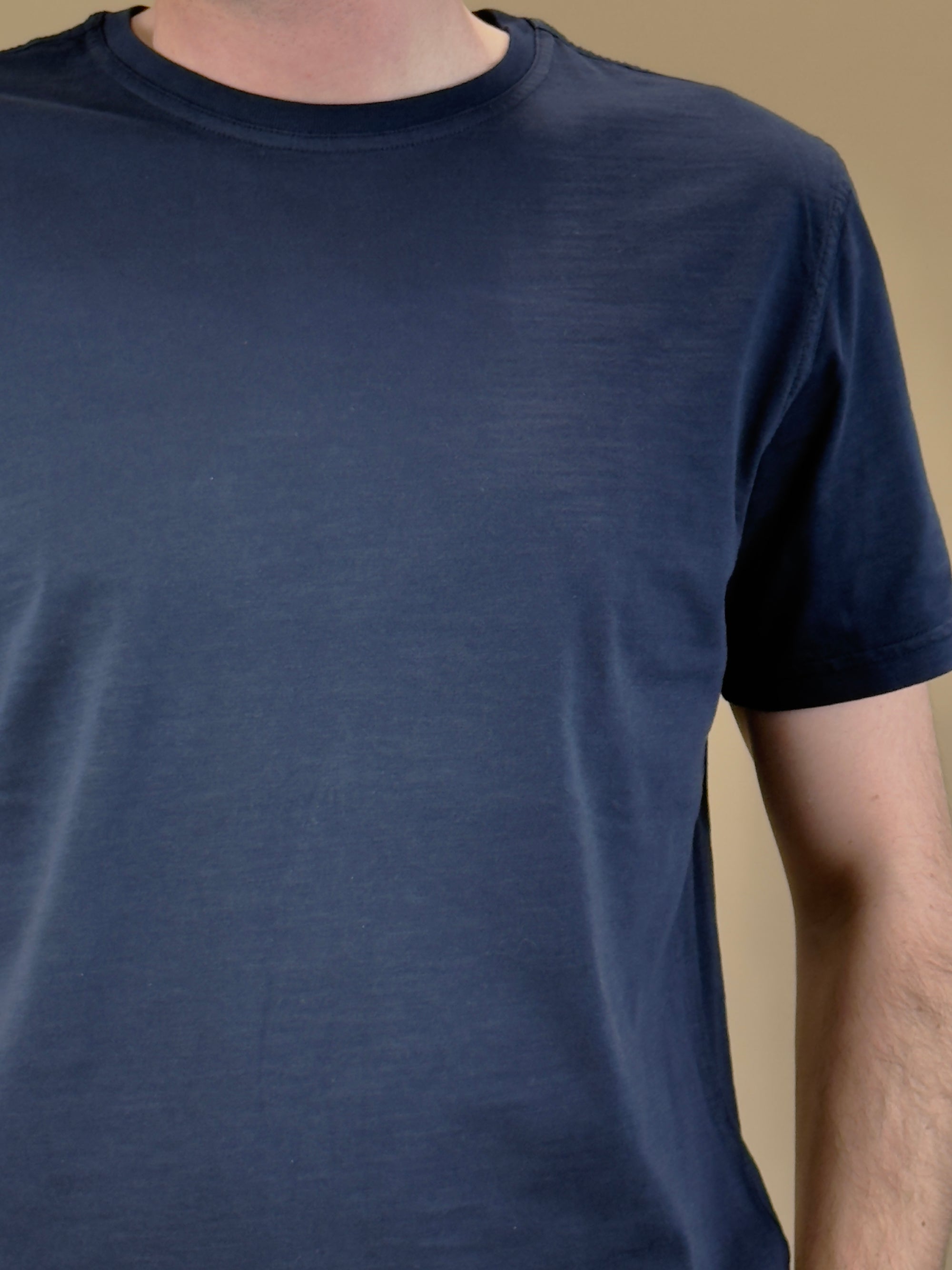 T-shirt in Cotone Fiammato Dark Navy BLKM1009 D.N Bl'ker 