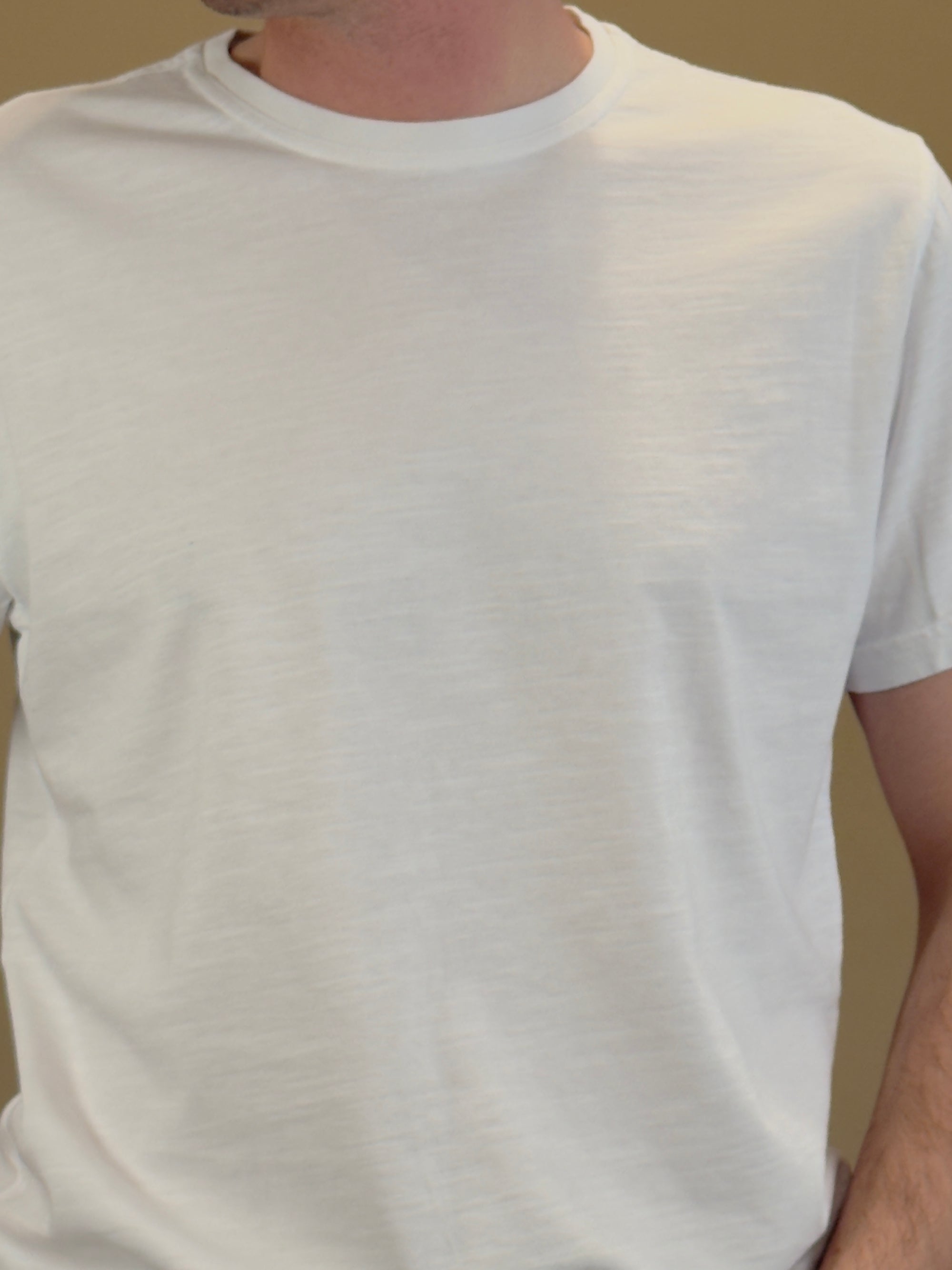 T-shirt in Cotone Fiammato White BLKM1009 WH Bl'ker 