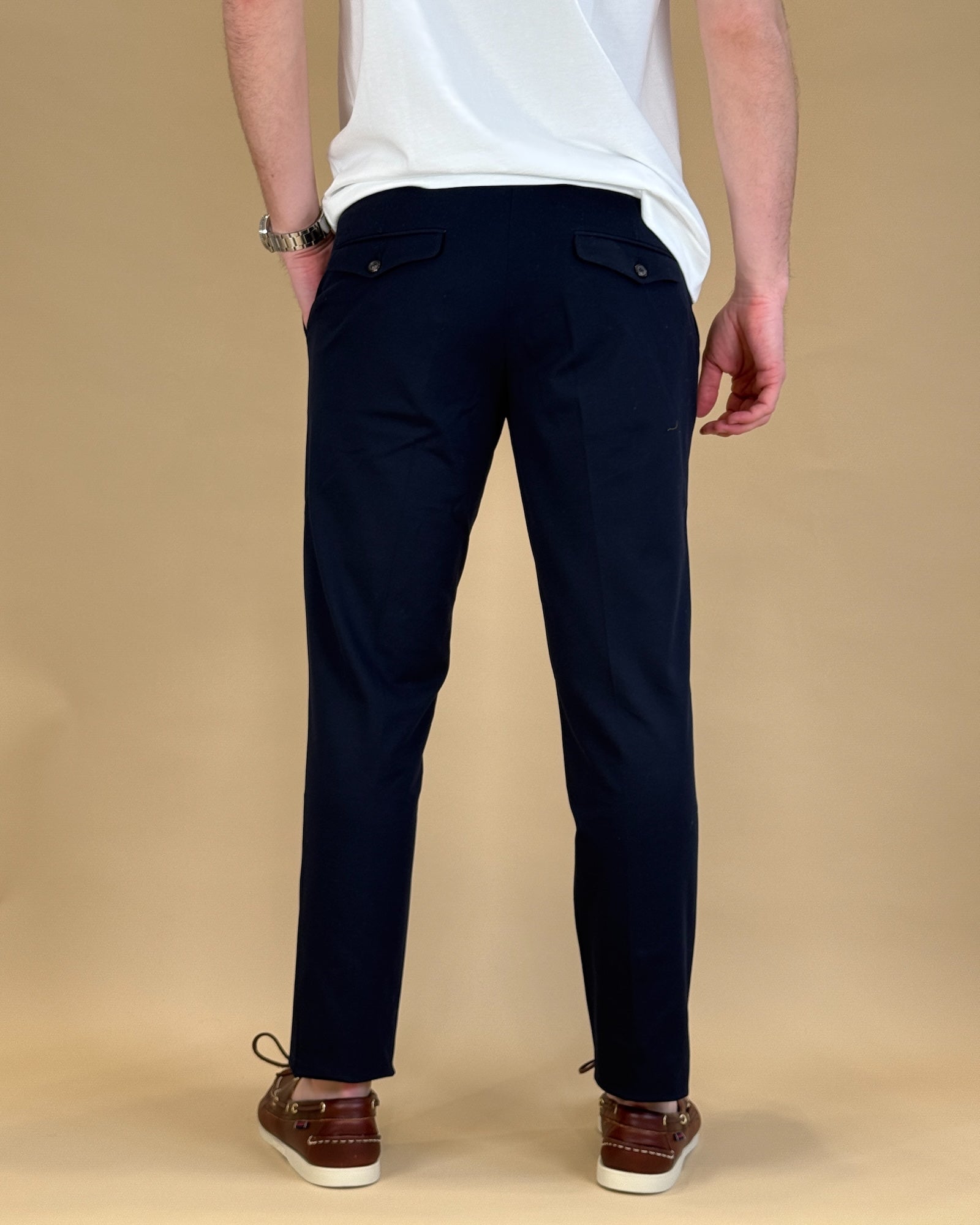Pantalone in Piquet CN4652 447 Circolo 1901 