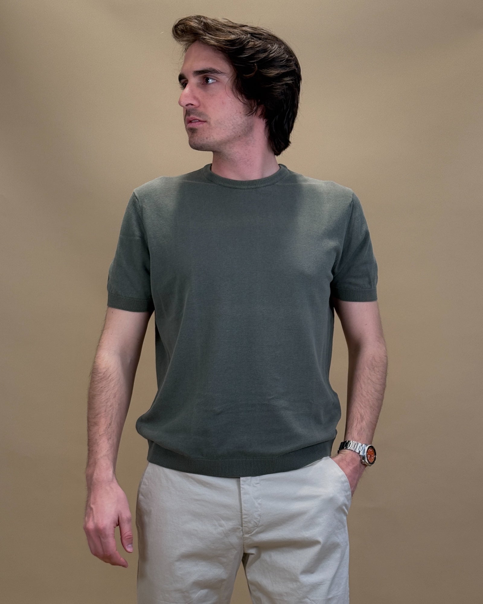 T-shirt Crepe in Filo 56063S 22053 Gaffi 