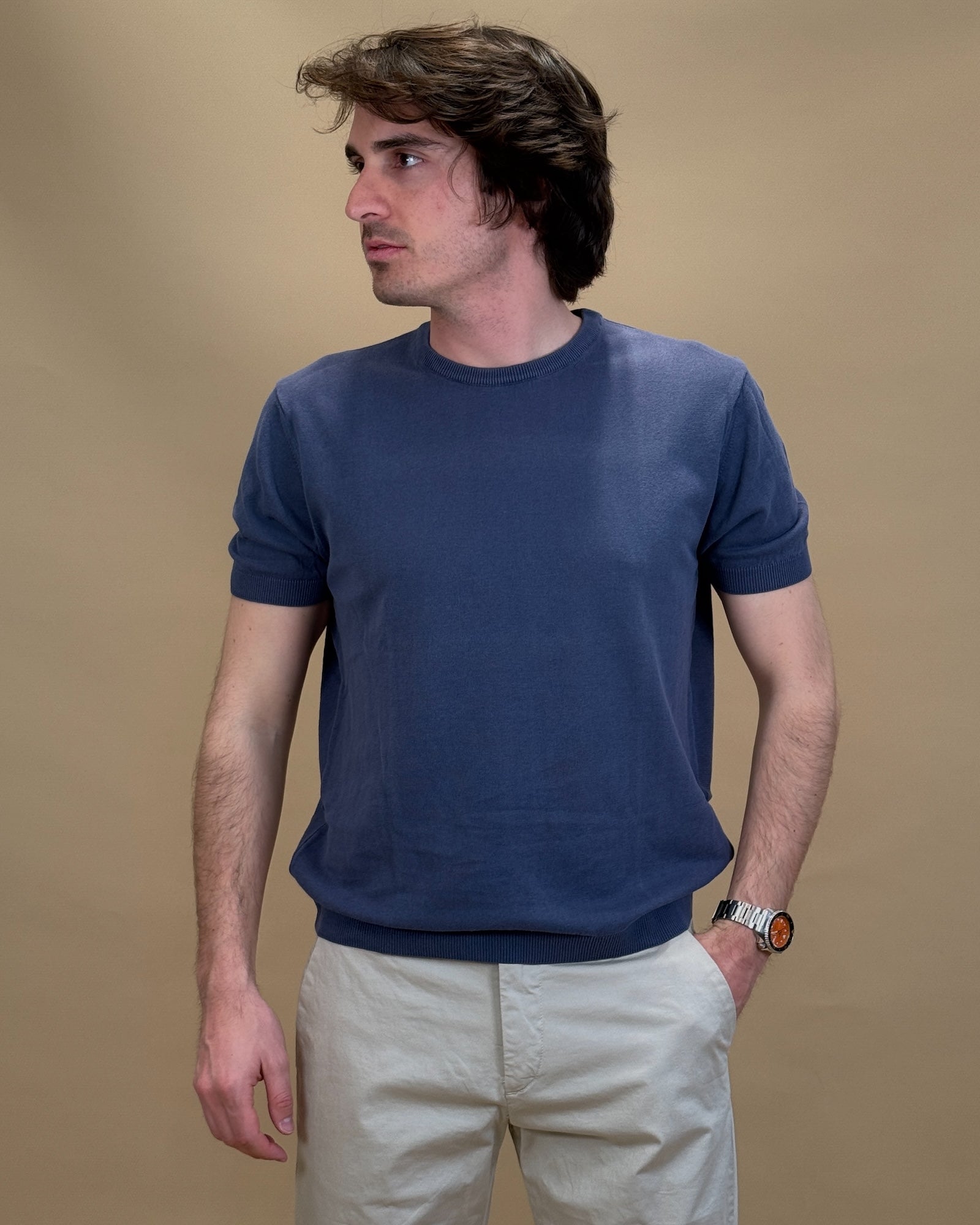 T-shirt Crepe in Filo 56063S 260 Gaffi 