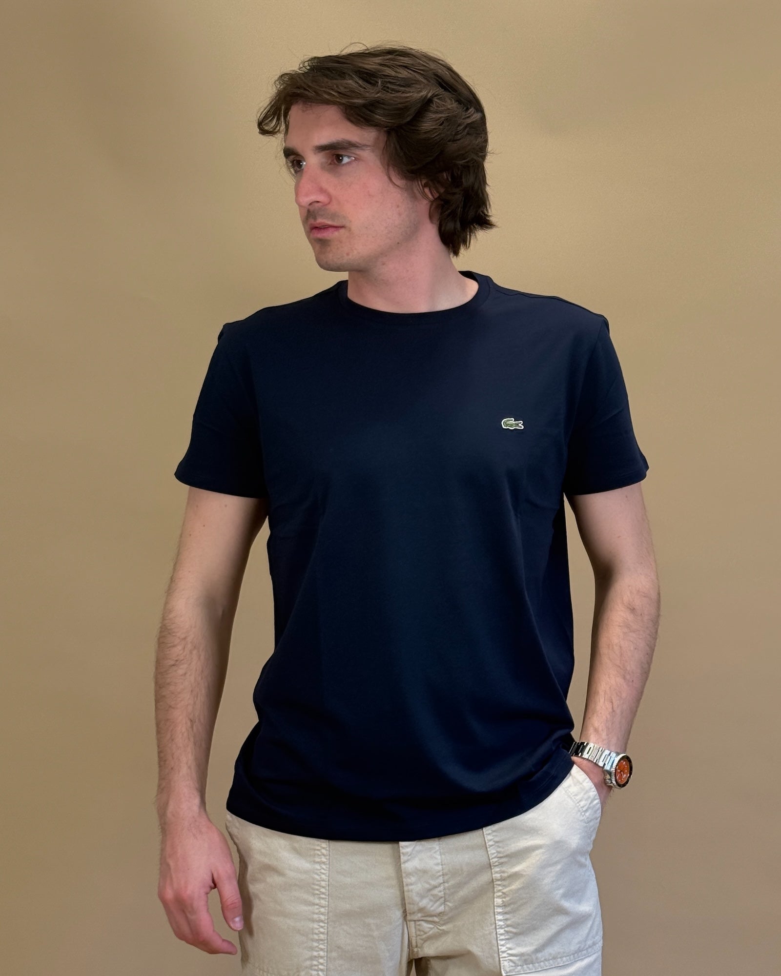 T-shirt in Cotone TH6709 166 Lacoste 