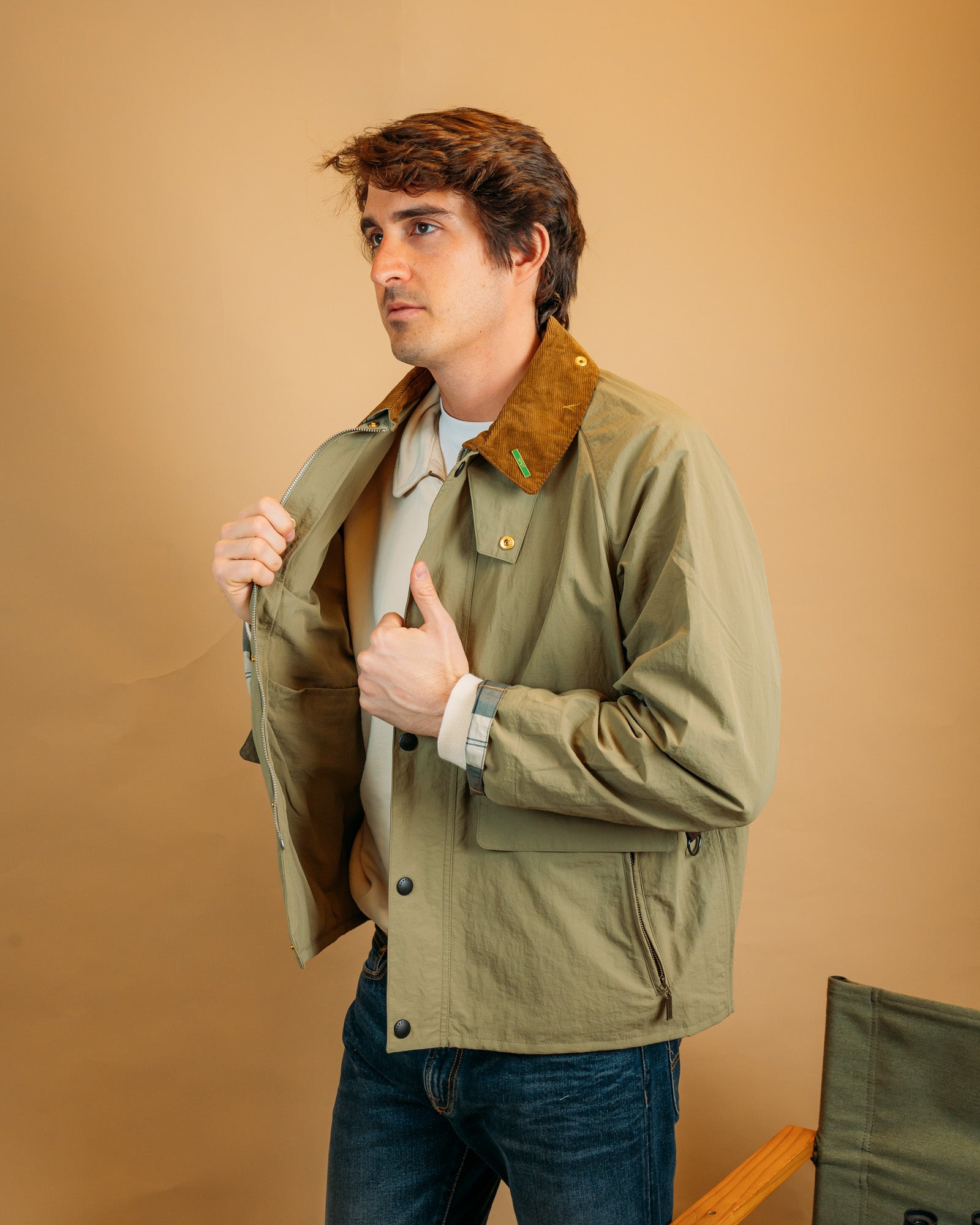 Giacca Spey Icons Bleached Olive MCA1093 OL11 Barbour 