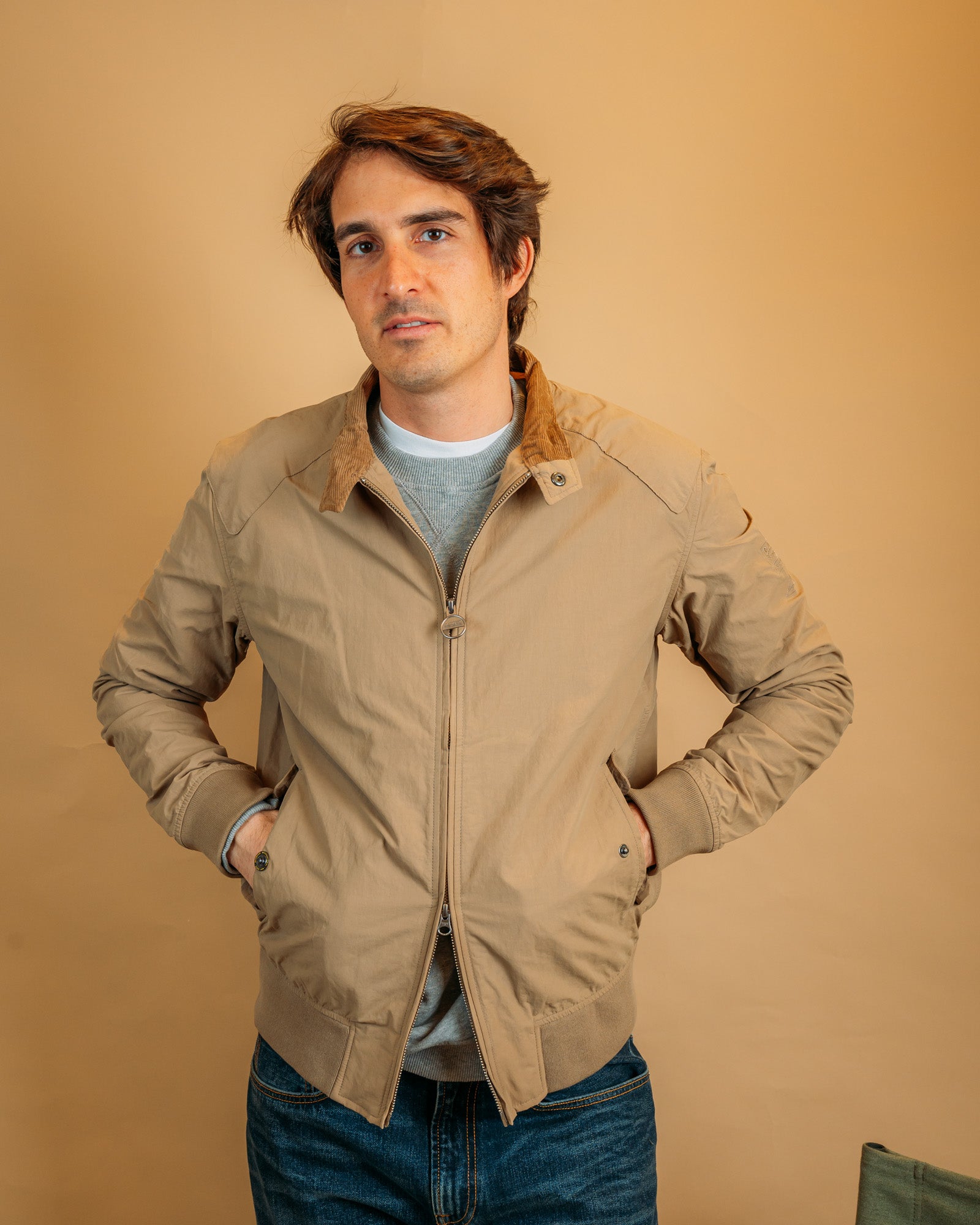 Giacca Harrington Rectifier Steve McQueen Military Brown MCA0427 BE31 Barbour International 