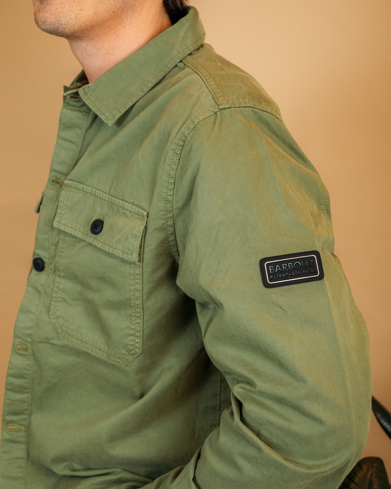 Overshirt Arlo Burnt Olive MOS0390 OL39 Barbour International 