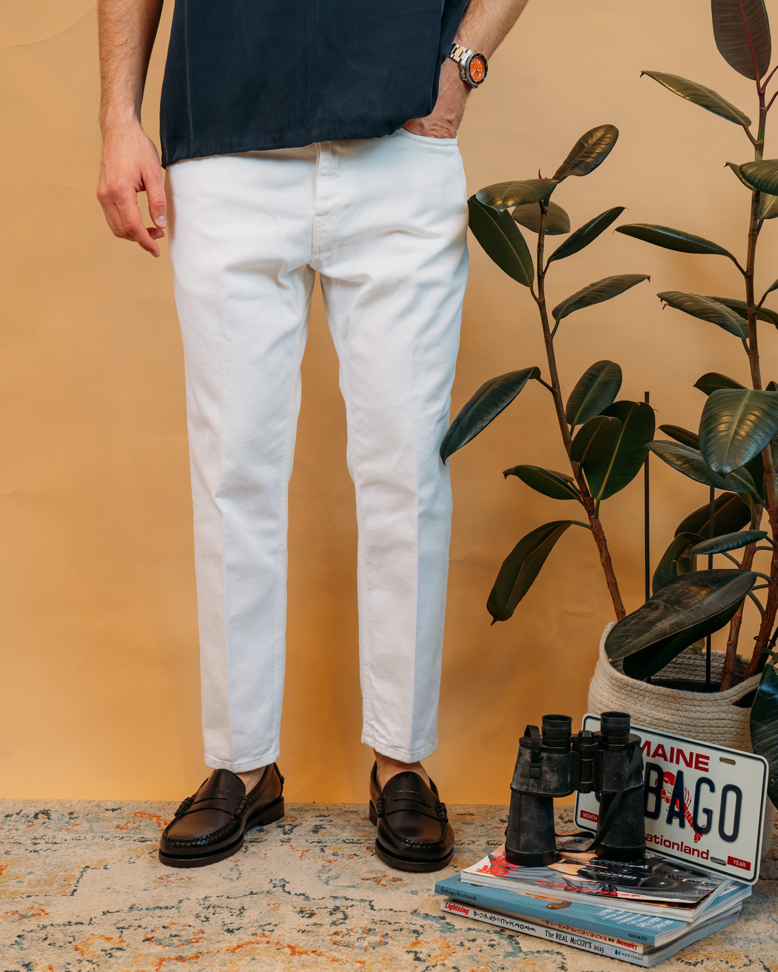 Jeans Leonardo Bianco Ottico LEONARDO BI Be Able 