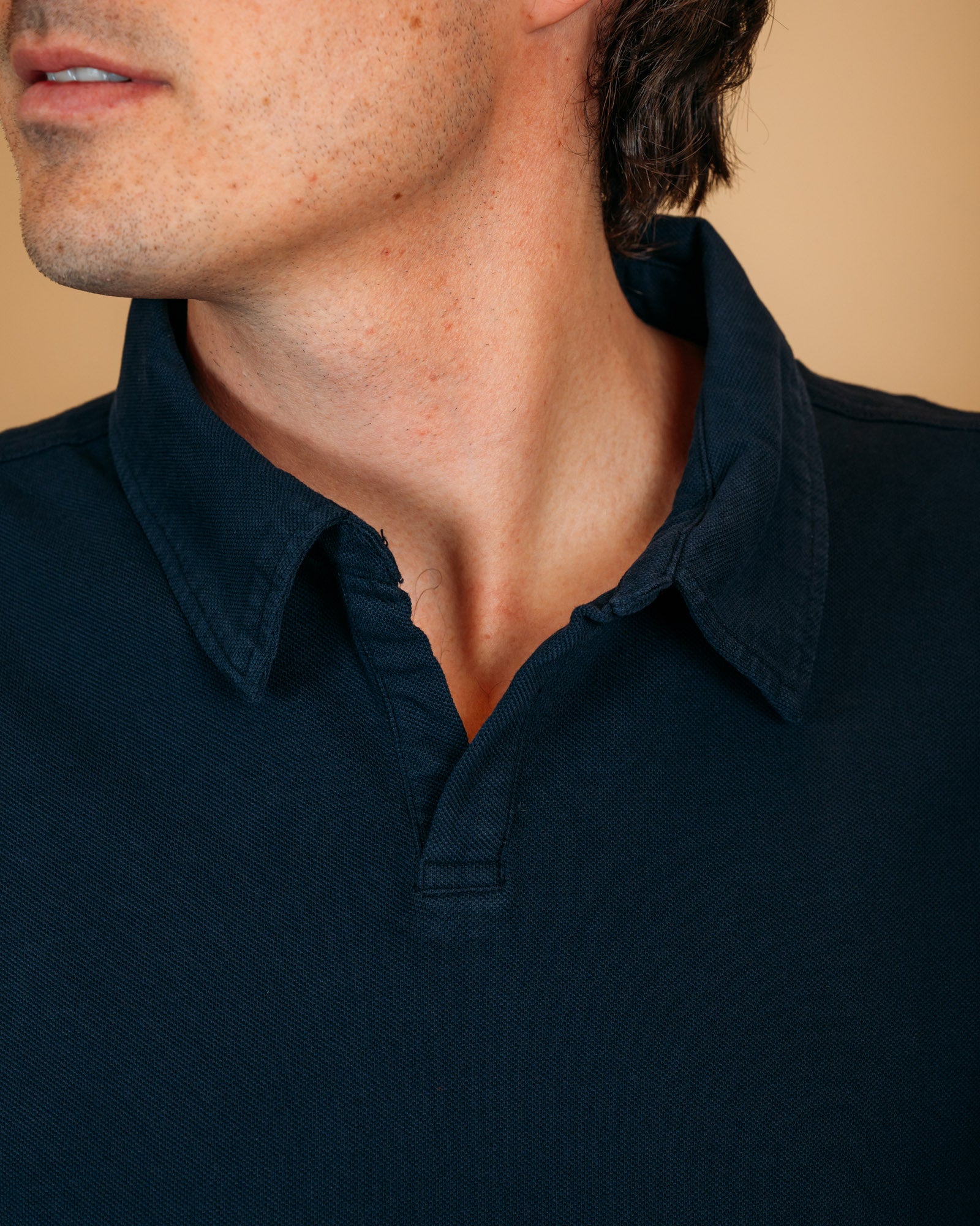 Polo Rockland Piquet Navy BLKM2005 NA Bl'ker 
