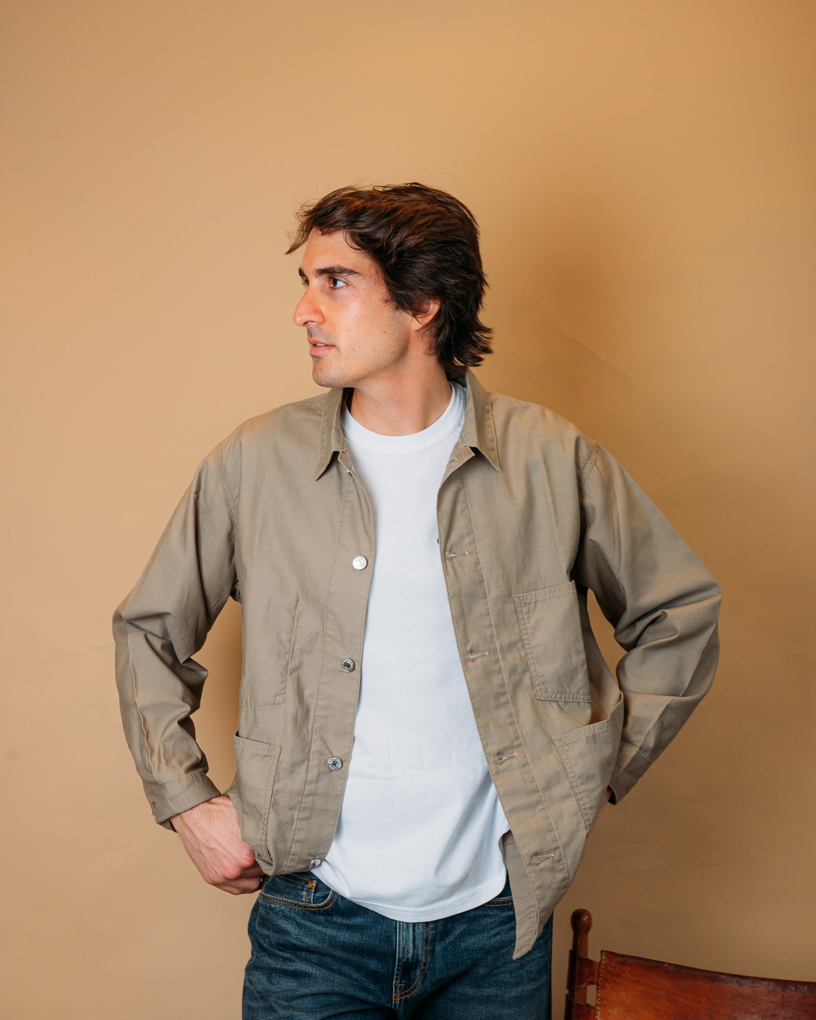 Giacca Coverall Japan Beige I036714 69.67 Edwin 