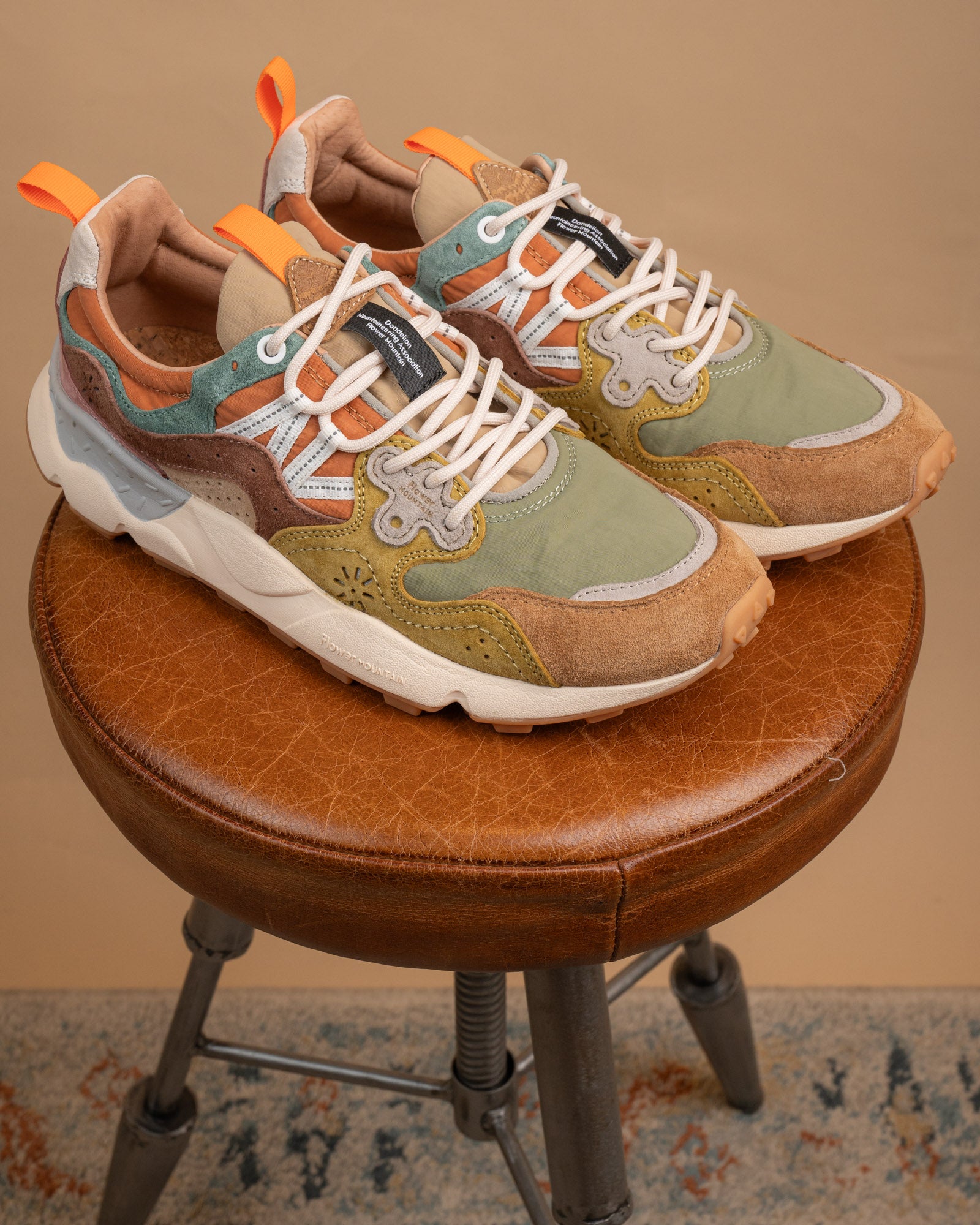 Sneakers Yamano 3 Tortora-Verde 001201781801 4D78 Flower Mountain 