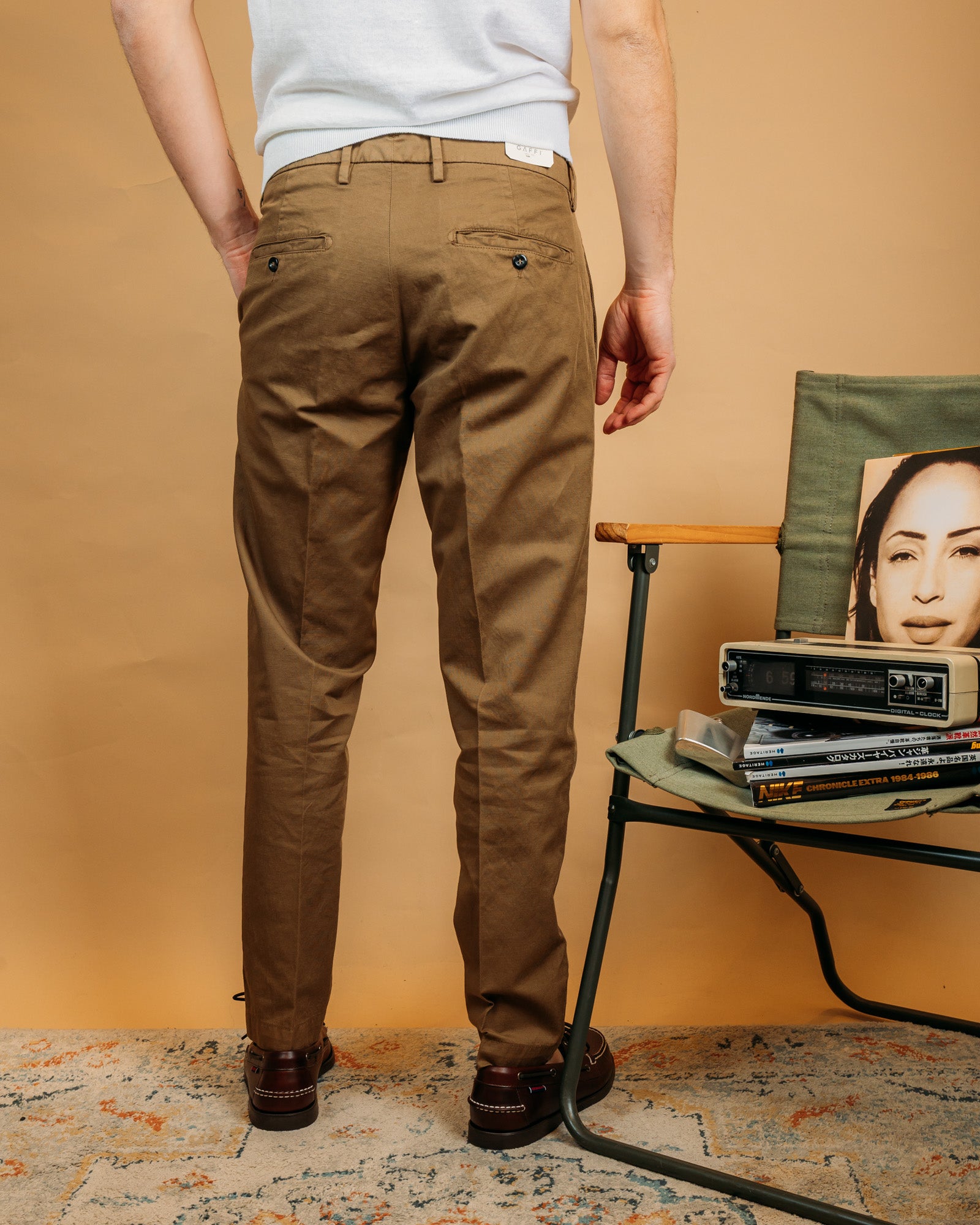 Pantaloni Chicago Misto Lino Nocciola GACHI8247S26 169 Gaffi 