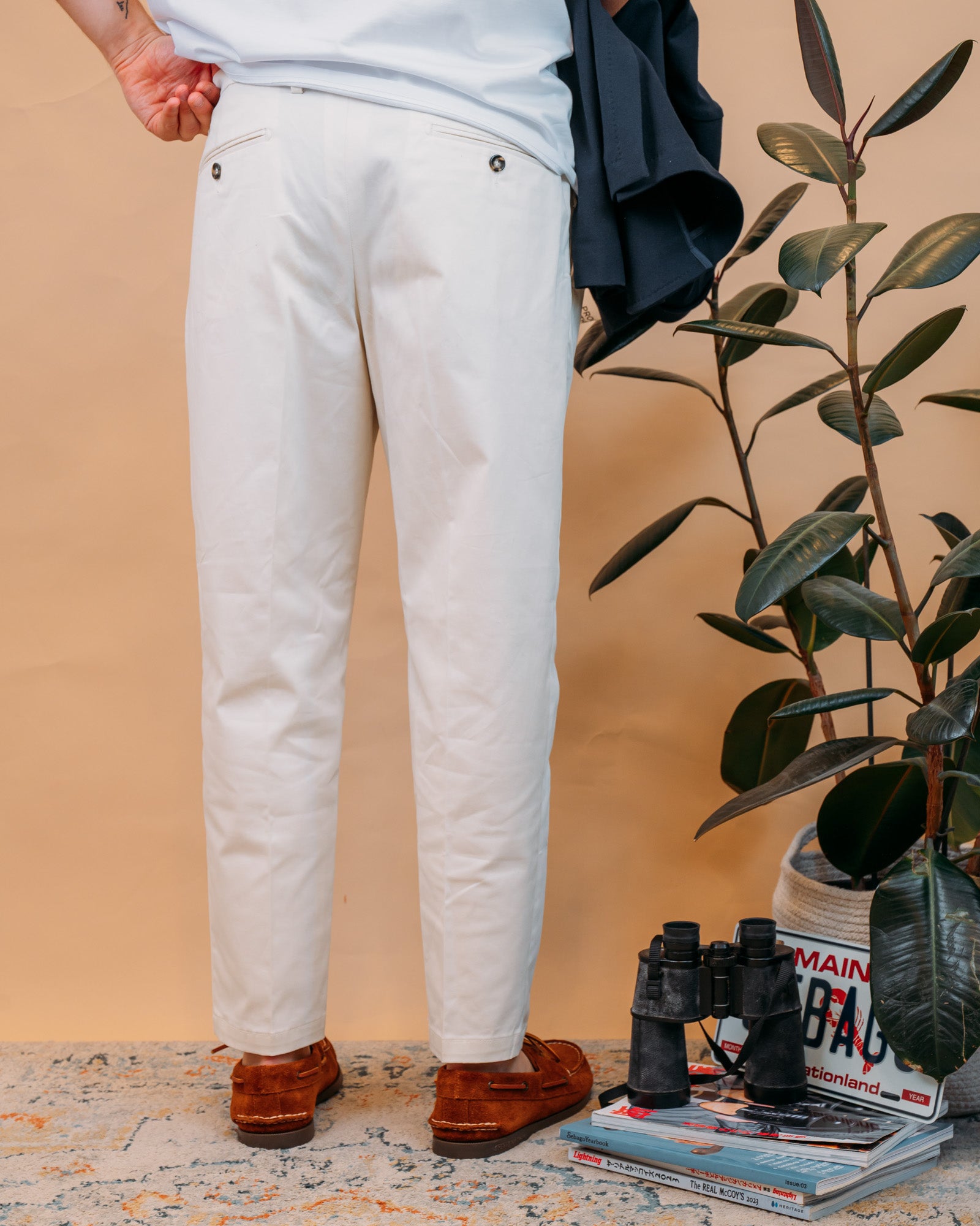 Pantaloni Tirana Panna GATIR7845S26 009 Gaffi 