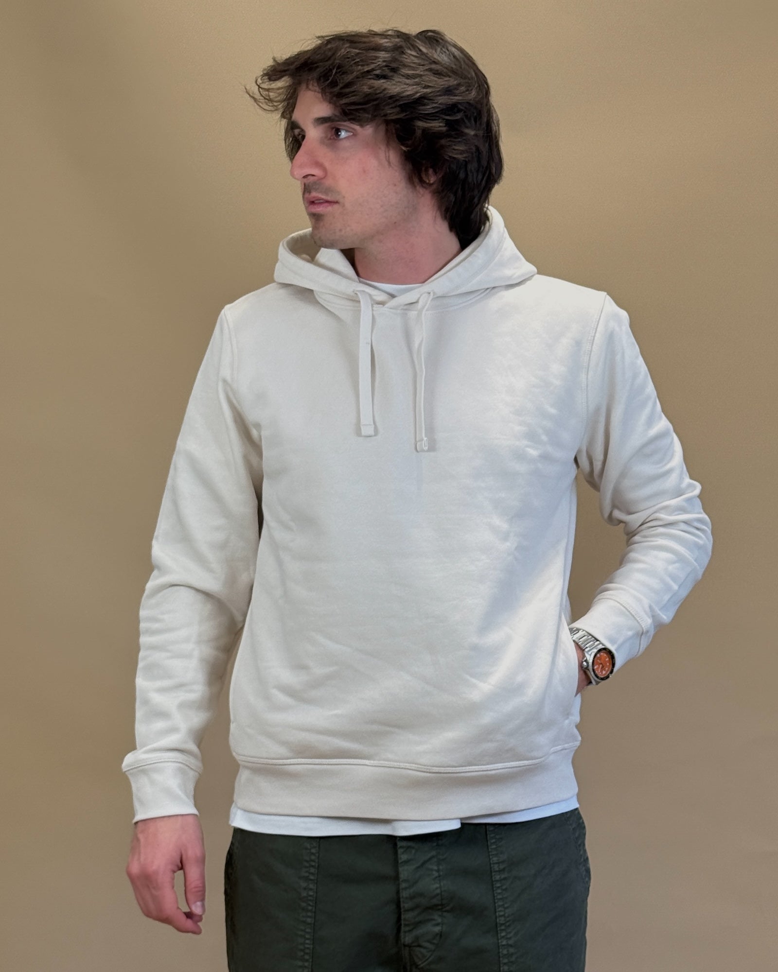 Felpa Chase Hoodie Vintage White STSU229 C504 Gaffi 