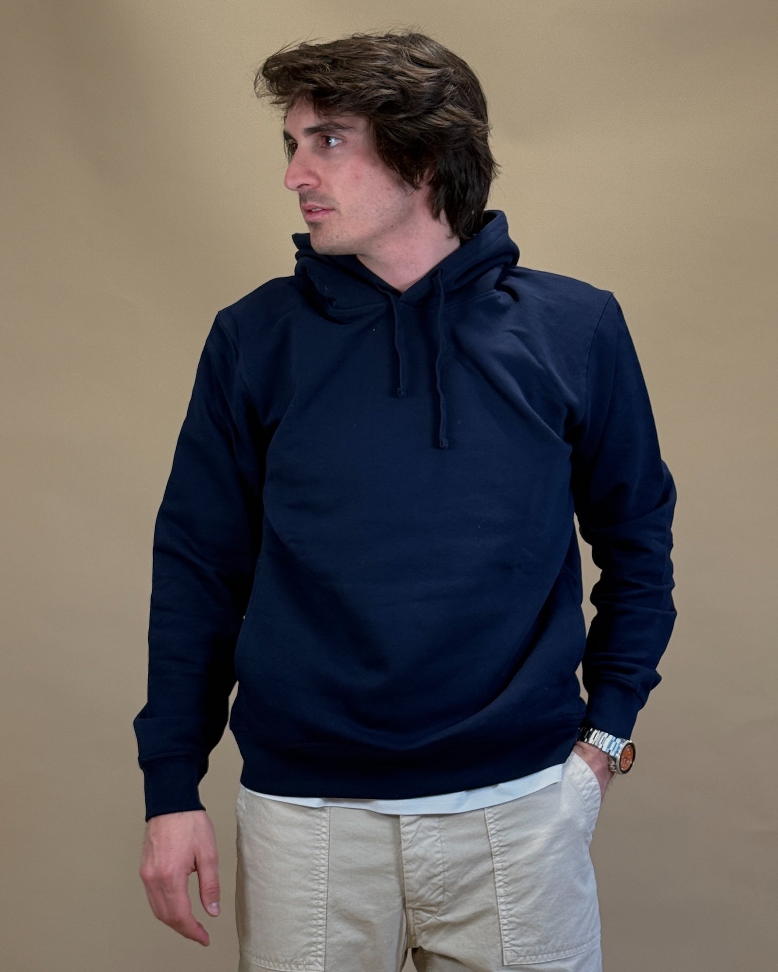 Felpa Chase Hoodie French Navy STSU229 C727 Gaffi 