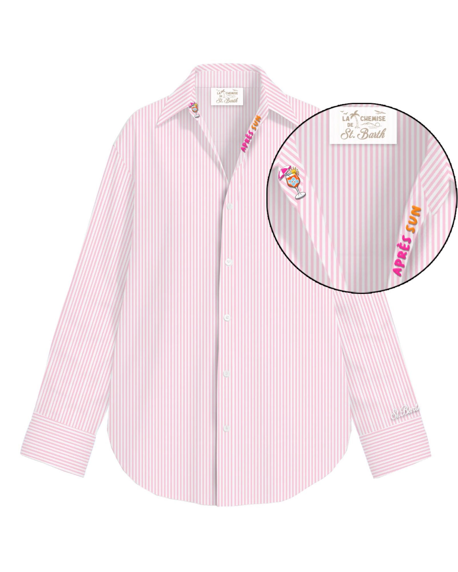 Camicia Cristal Apres Sun Rosa CYS0001 00703L MC2 Saint Barth 