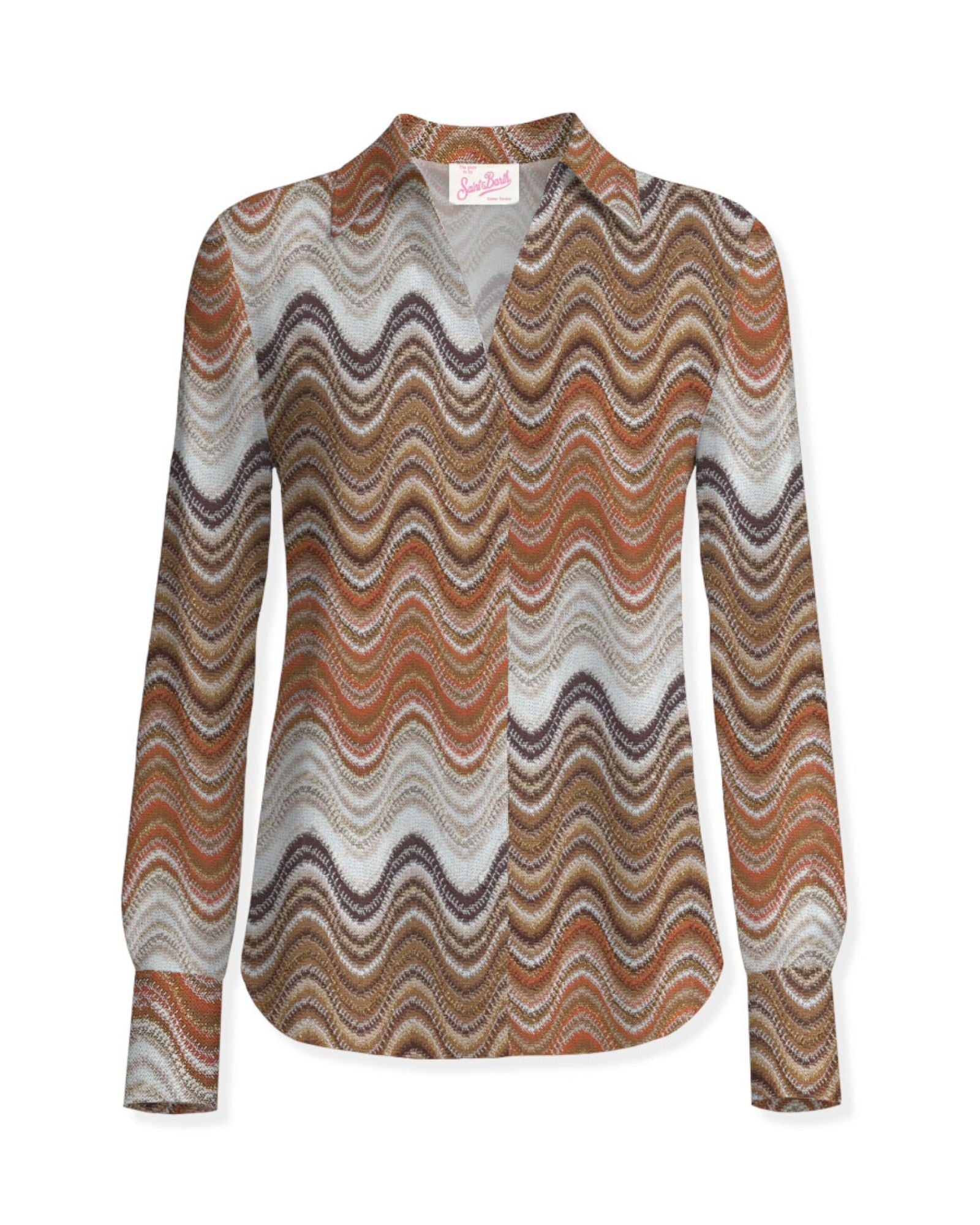 Camicia Joys Raschel Sea Wave YOS0001 01846L MC2 Saint Barth 