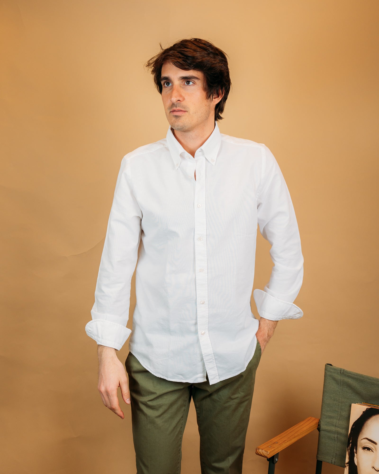 Camicia Oxford Bianco 28303805 01 Portofiori 