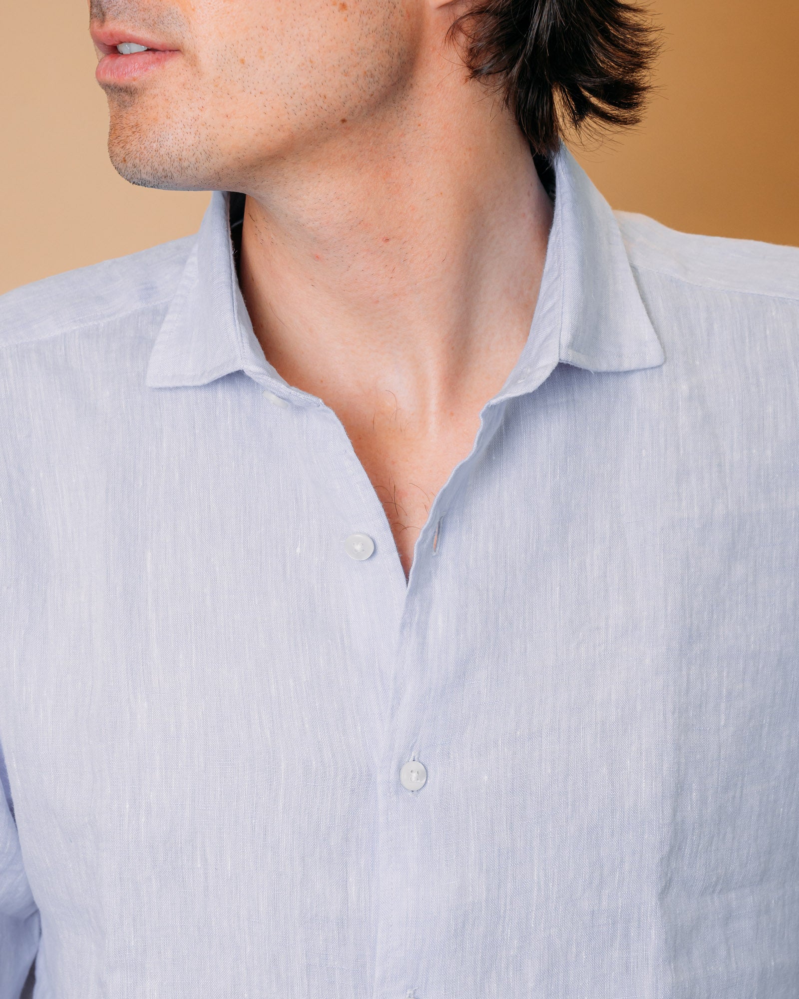 Camicia in Lino Cielo 2830554 04 Portofiori 