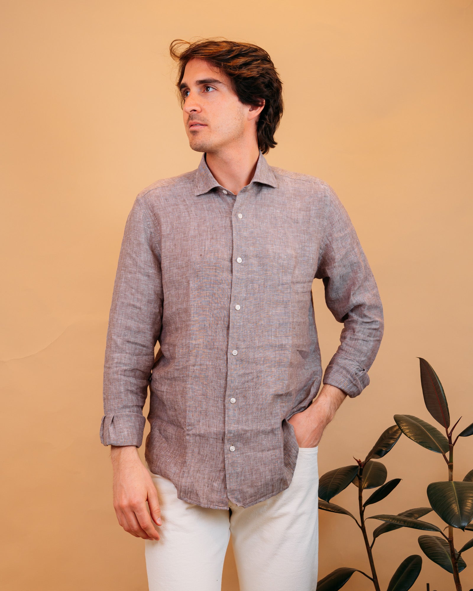 Camicia in Lino Moro 2830554 12 Portofiori 