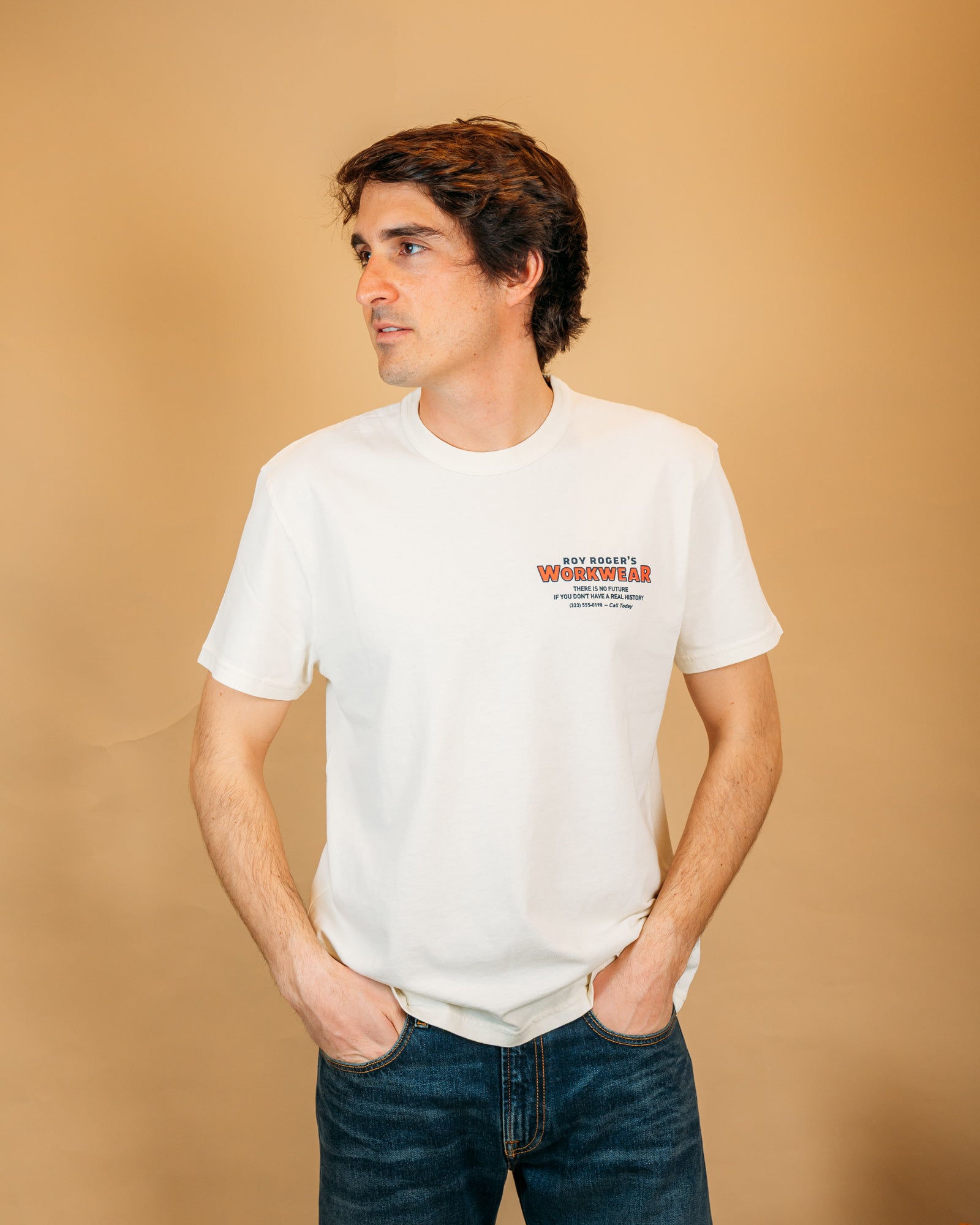 T-shirt Workwear Butter RRW017CR340569 C0228 Roy Roger's Workwear 