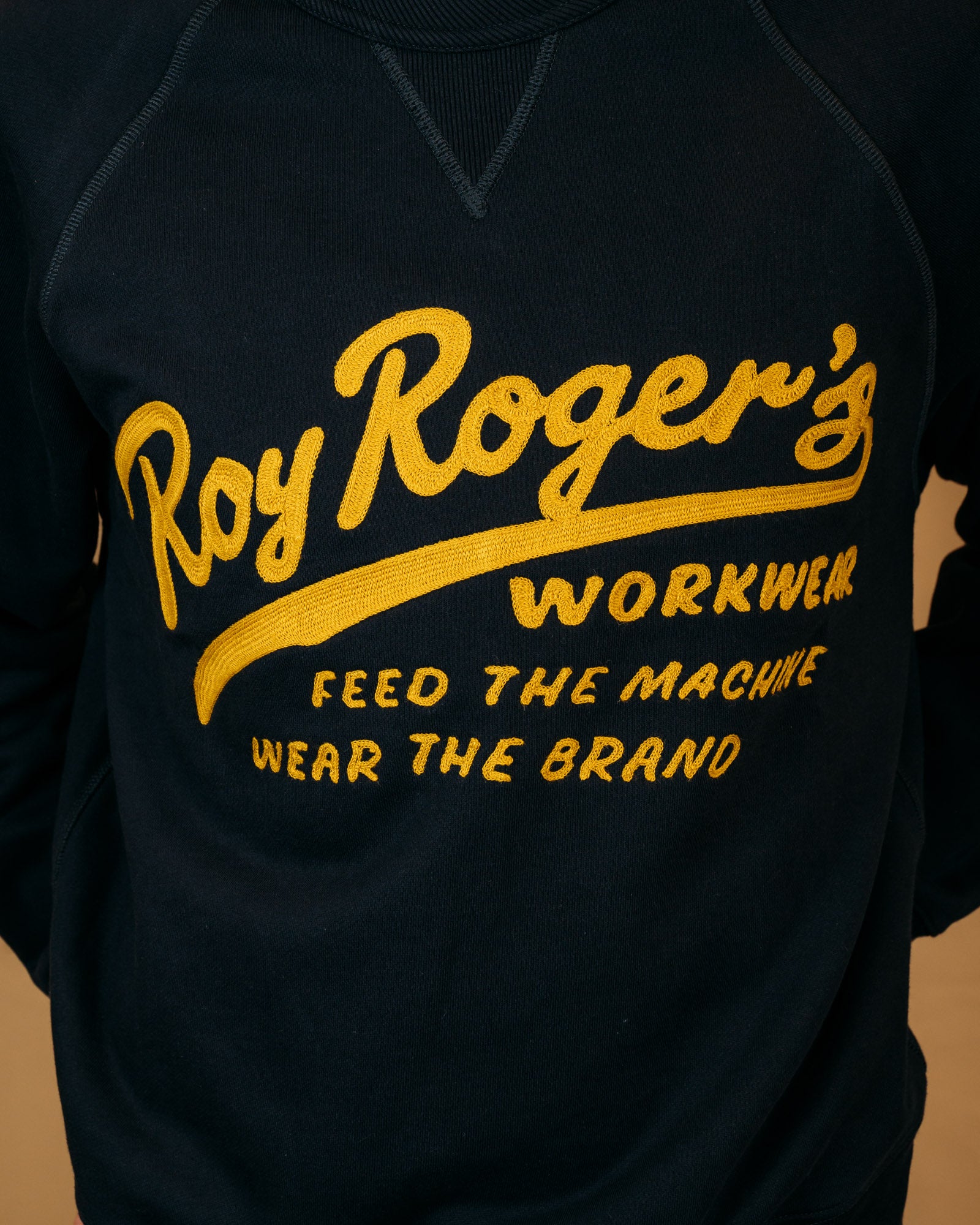 Felpa Crew Og Navy RRW022CR260124 C0048 Roy Roger's Workwear 