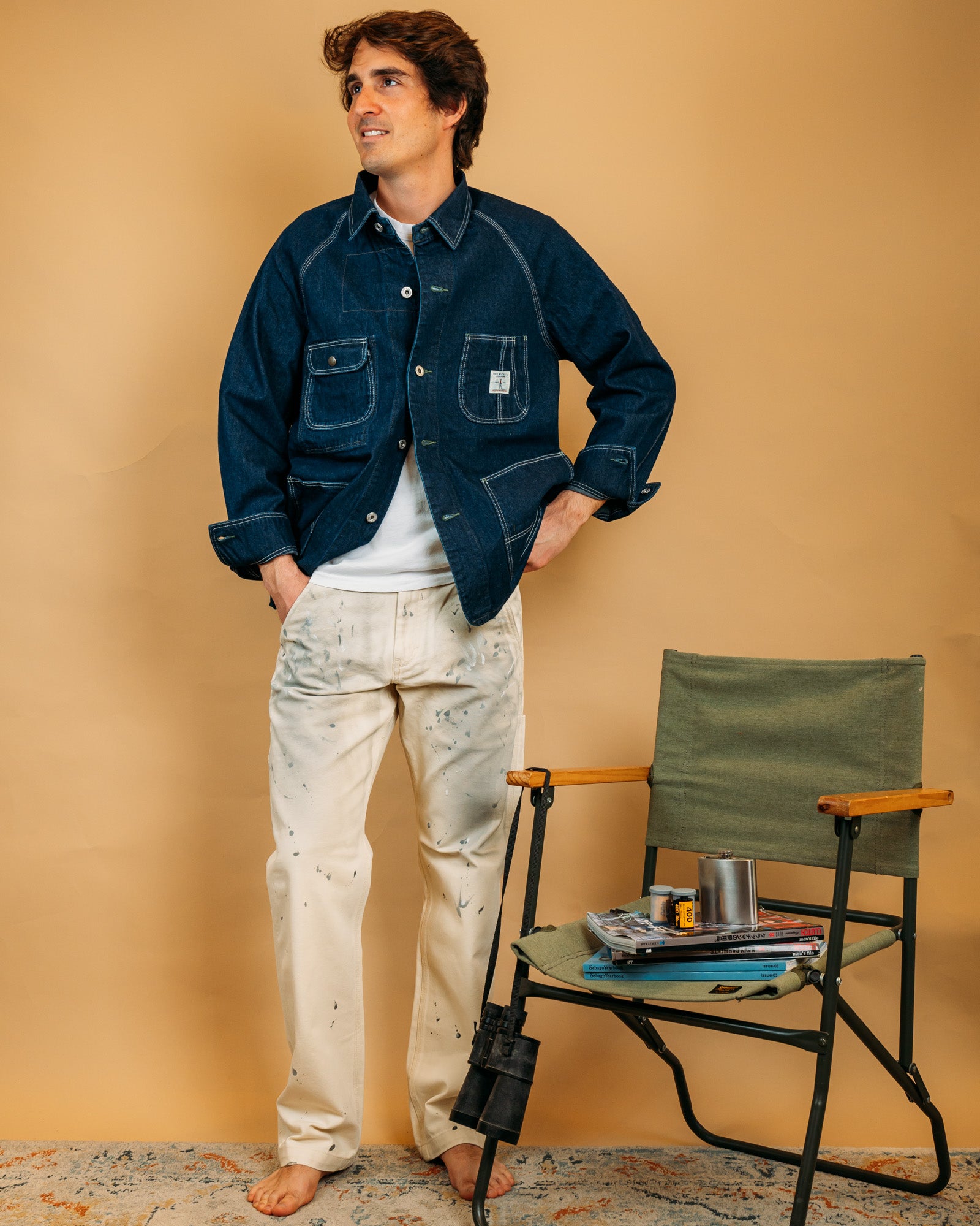 Giacca Chore Denim Rinse RRW041CQ420021 C0999 Roy Roger's Workwear 