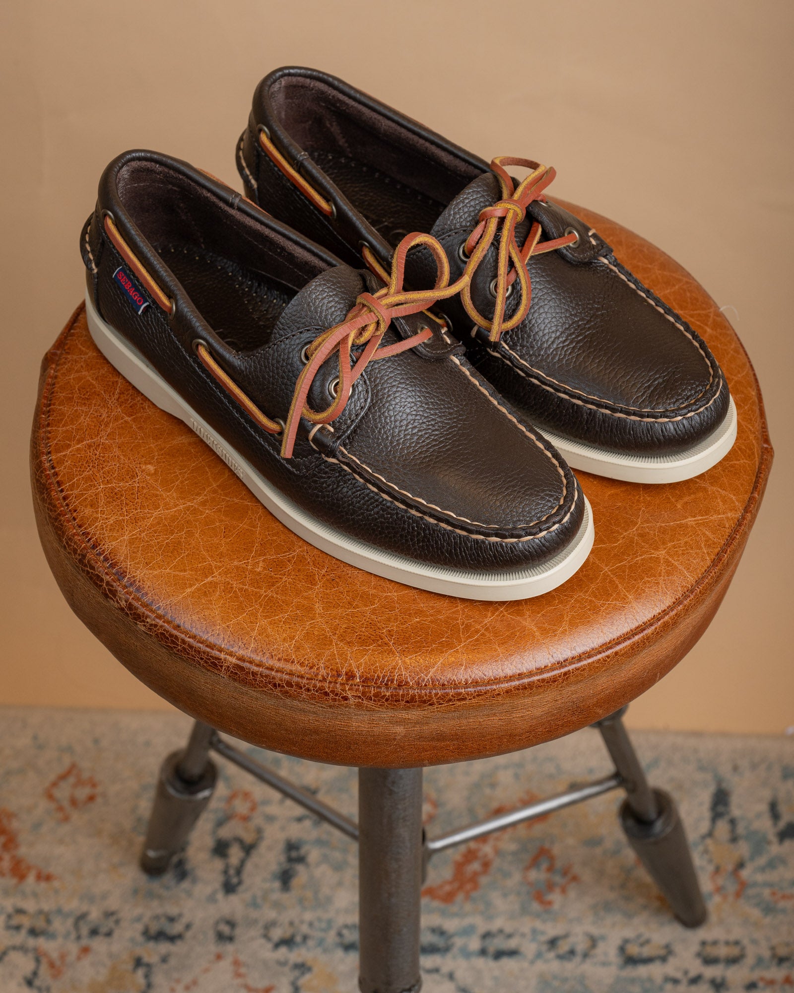 Scarpe da Barca Portland Martellato Dark Brown 73118WW 901 Sebago 