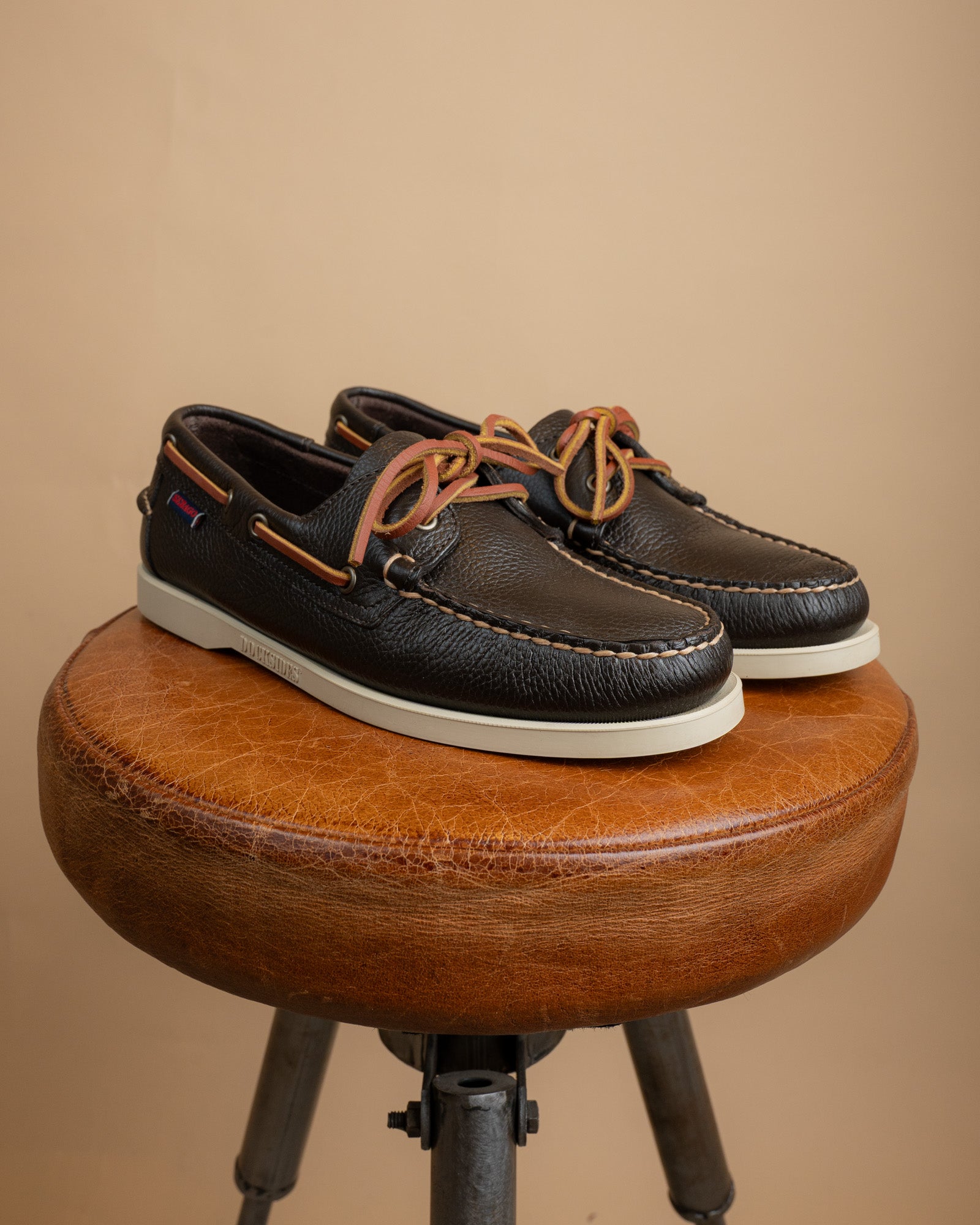 Scarpe da Barca Portland Martellato Dark Brown 73118WW 901 Sebago 