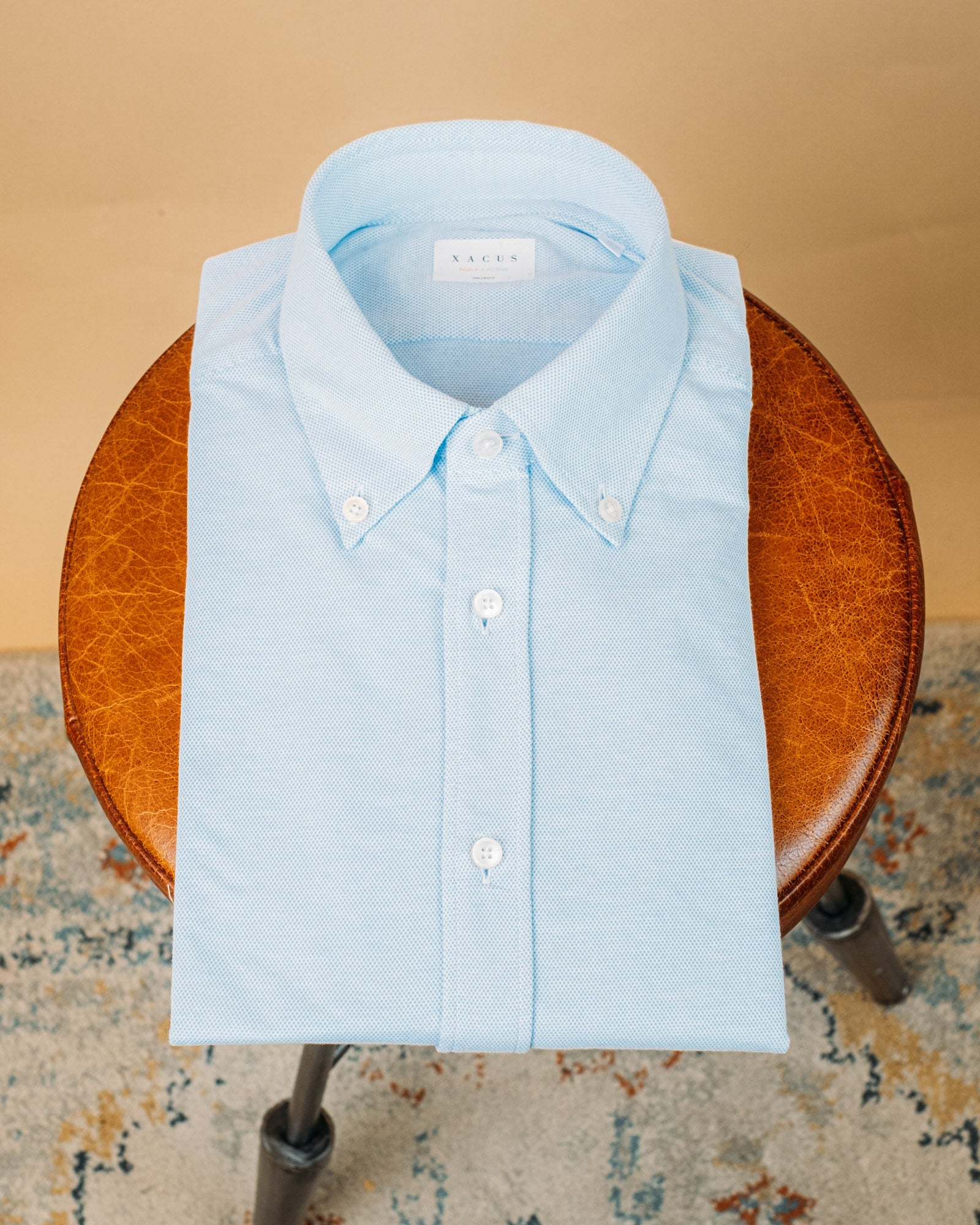 Camicia Natural Active Azzurro ACN507ML 91601 003 Xacus 