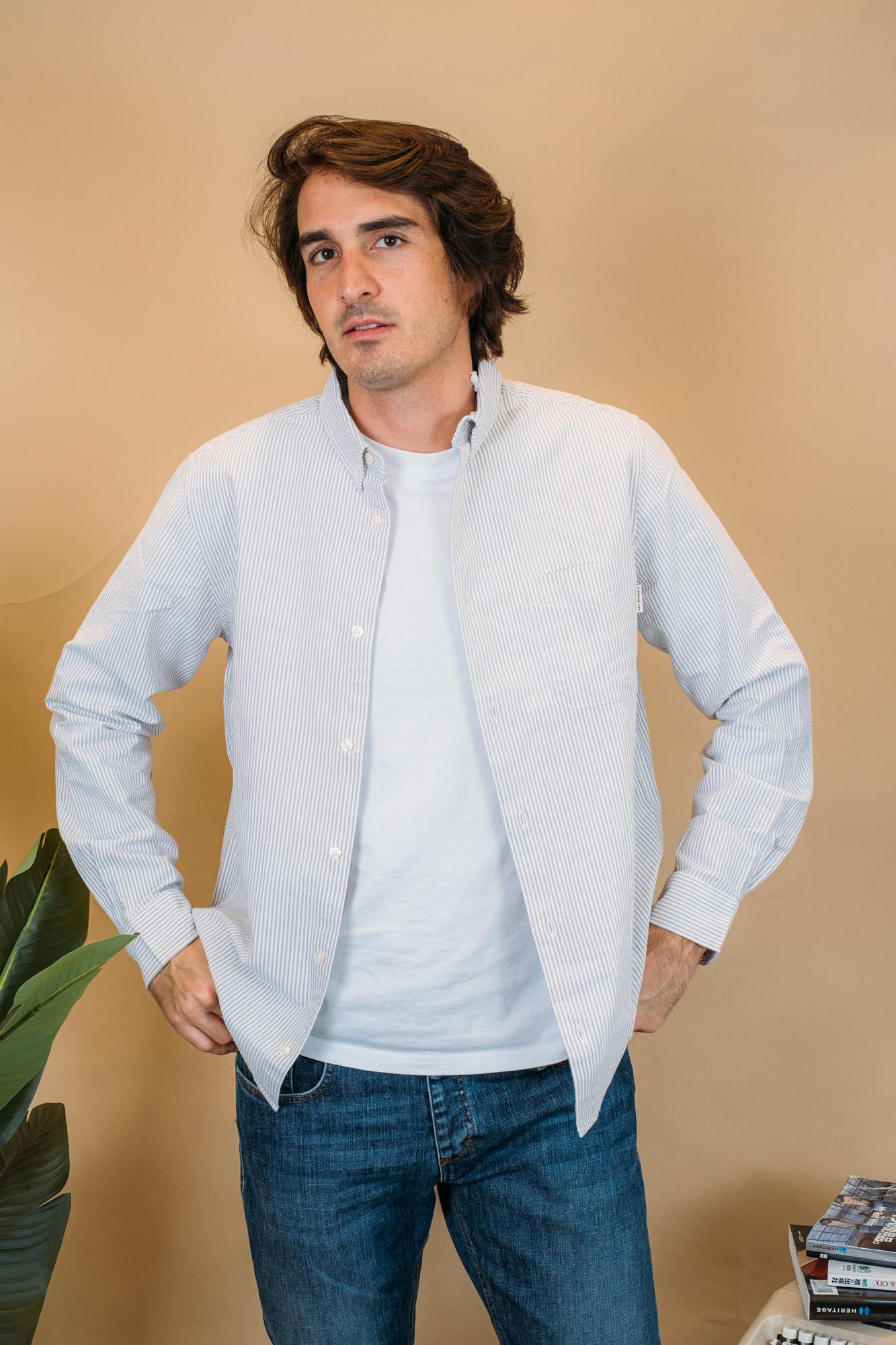 Shirt Botton Down Oxford RRU90059CG350124 C0475 Roy Roger's