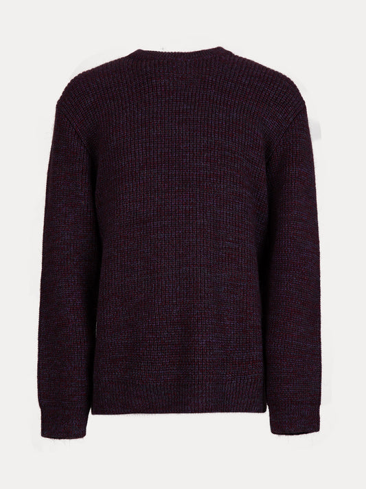 bordeaux-heather-edwin-ai23-meander-sweater